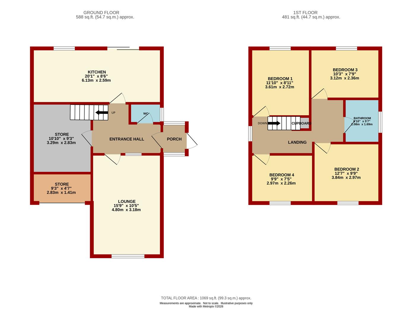 5, Nash Way, Coleford floorplan
