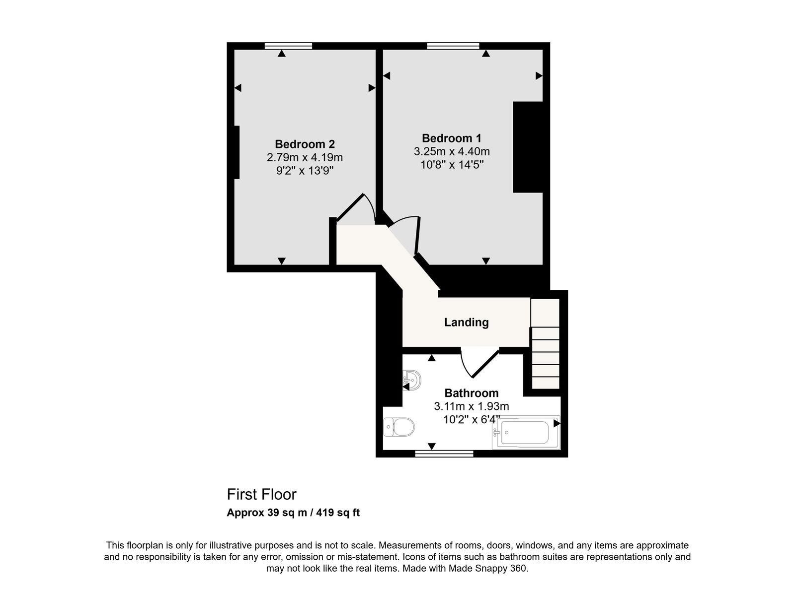 Belle Vue Terrace, Calstock Road... floorplan