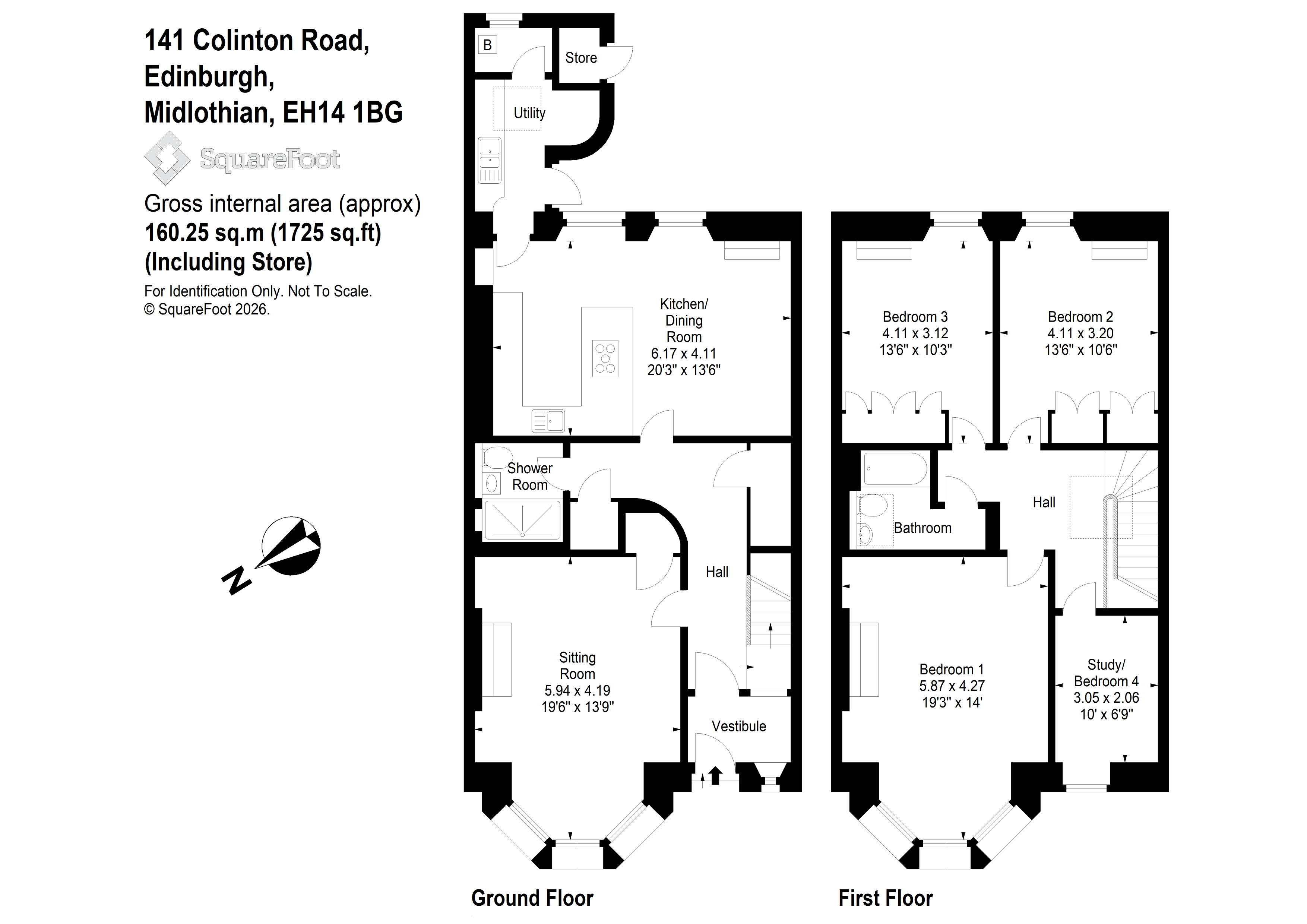 141, Colinton Road, Edinburgh floorplan