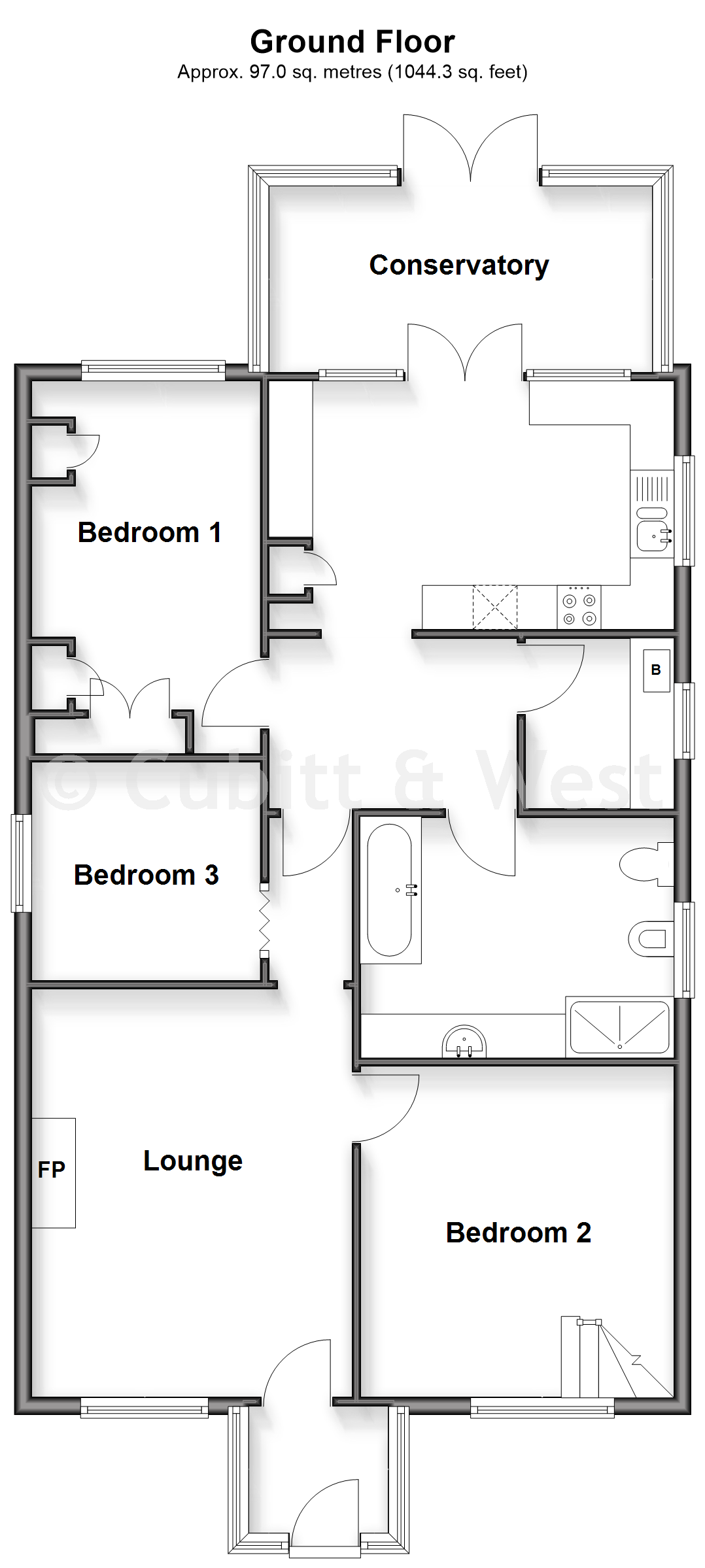 16, West Lane, Hayling Island floorplan