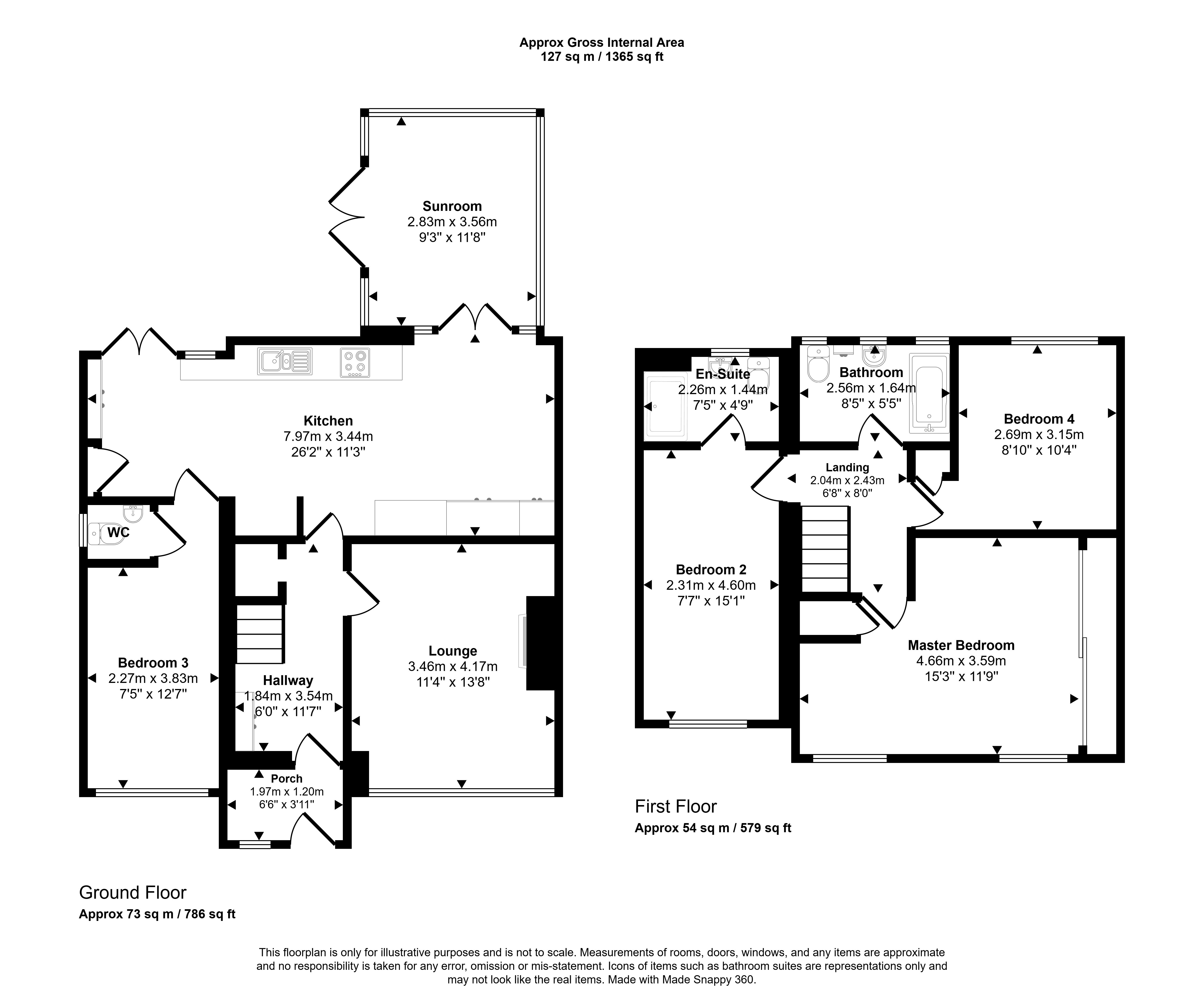 32, Belsay Gardens, Newcastle upon Tyne floorplan