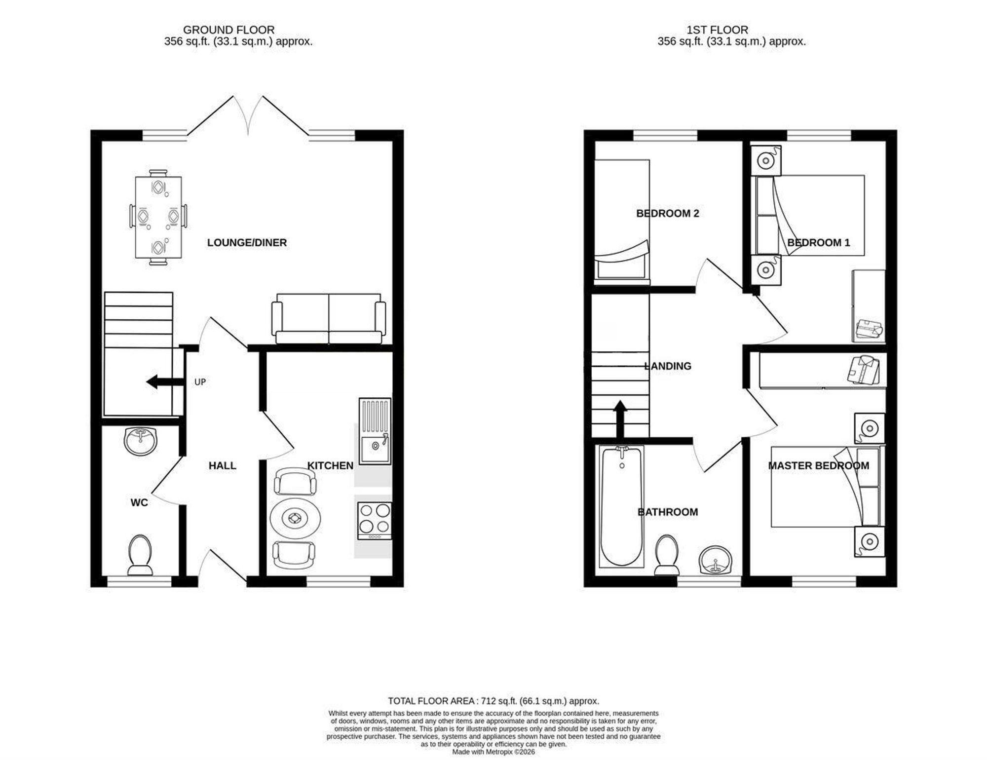16 Palmer Close, Sandbach floorplan