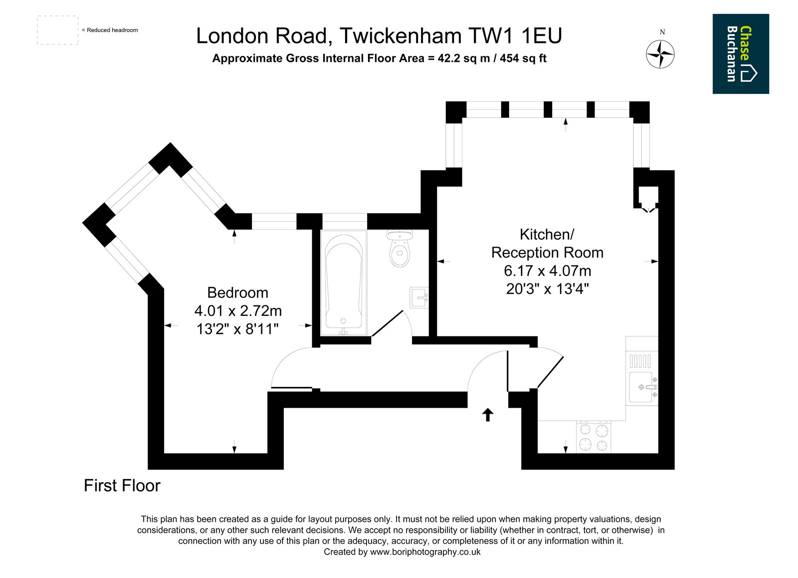 Flat 4, 238, London Road, Twickenham floorplan