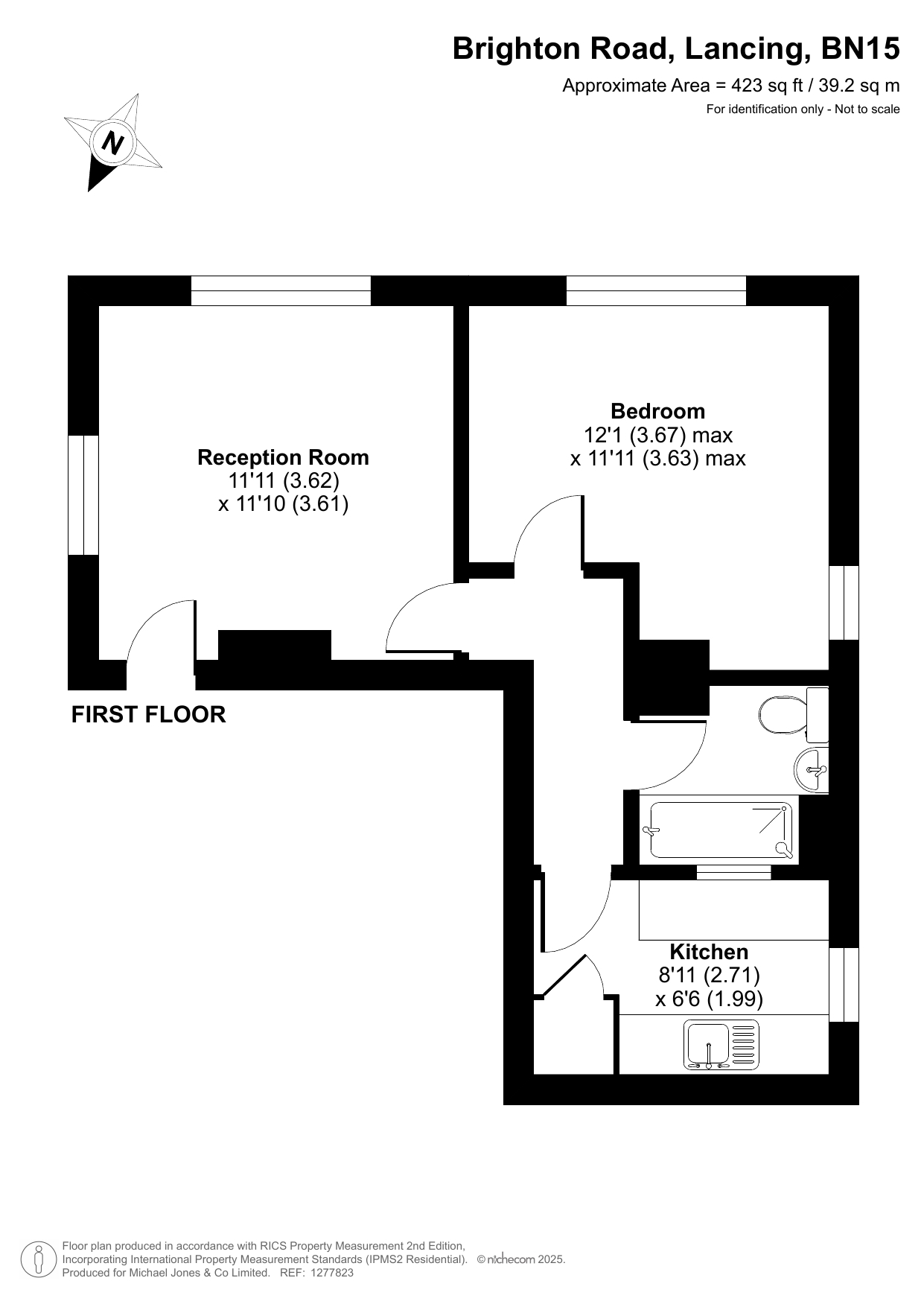 Flat 3, 108, Brighton Road, West Sussex floorplan