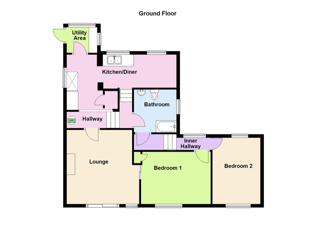 Bramble Cottage, Llandysul floorplan