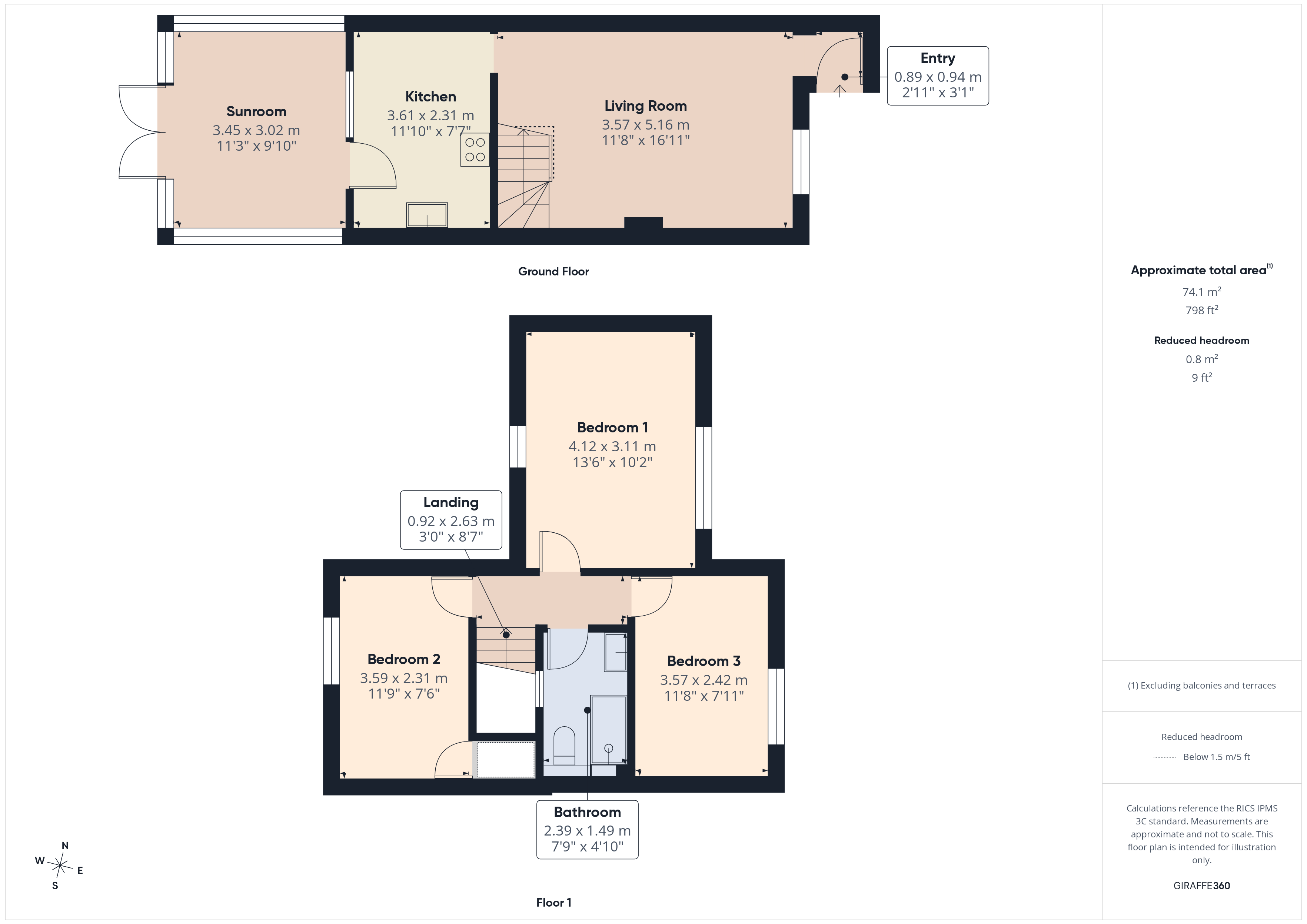 14, Ennerdale Close, Middlesex floorplan