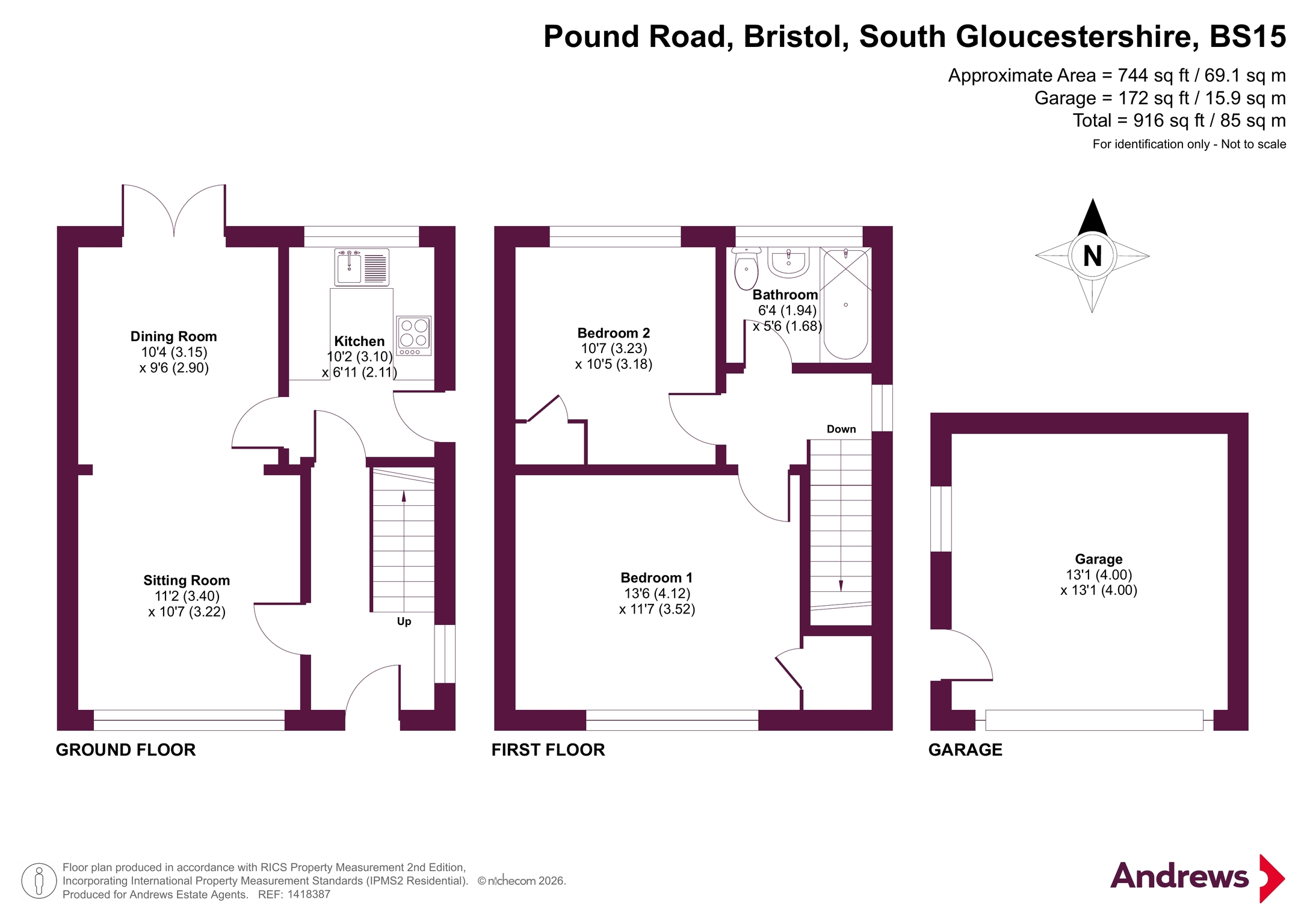 75, Pound Road, Bristol floorplan