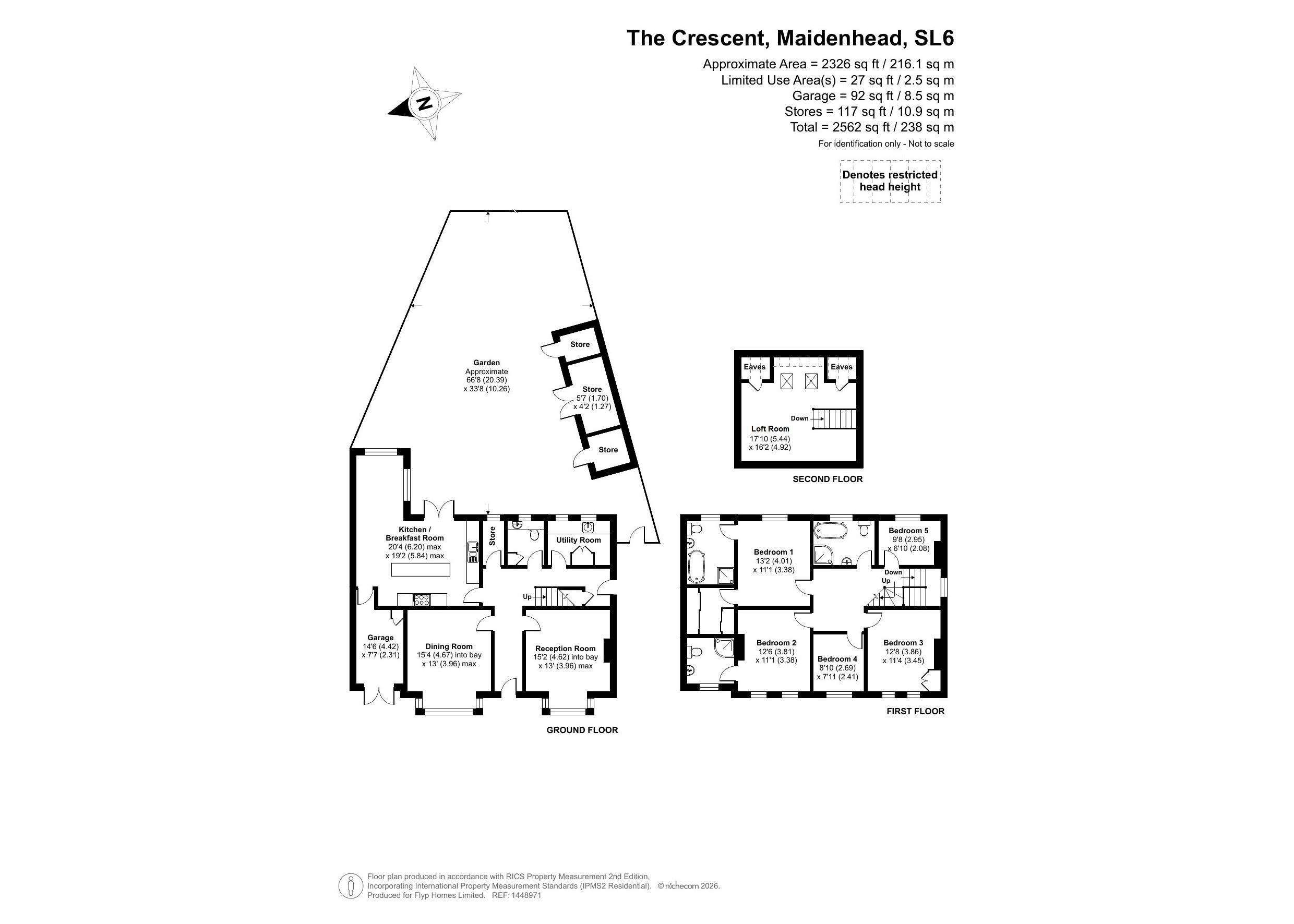 26, The Crescent, Maidenhead floorplan