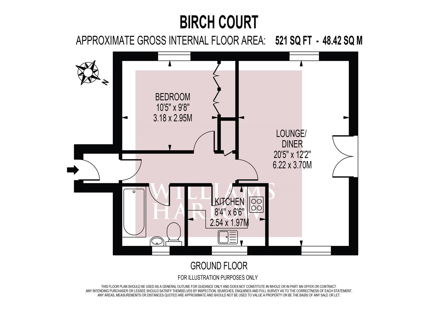 3 Birch Court, Hazel Way, Coulsdon floorplan