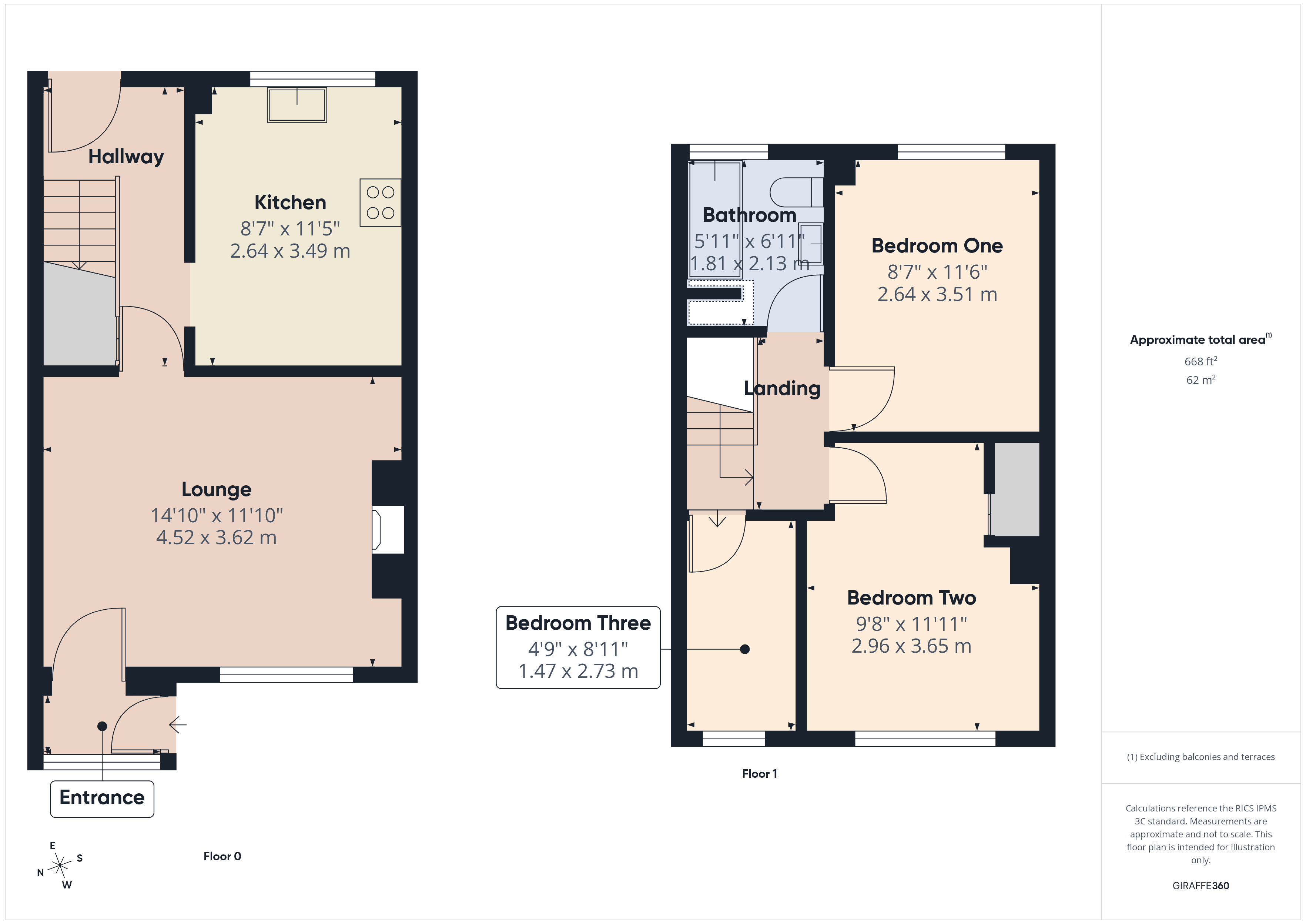 6, Roe Close, Bridgwater floorplan