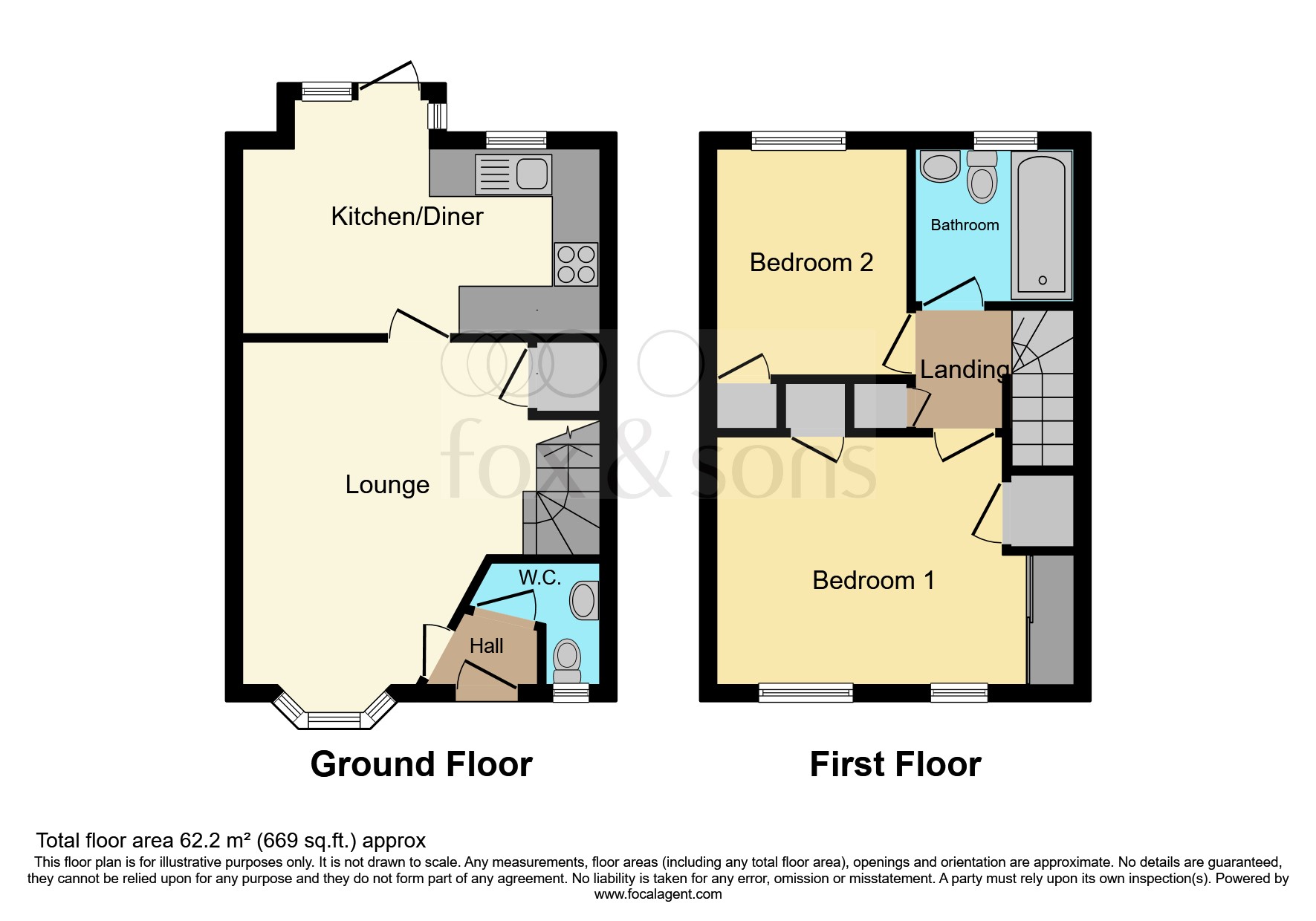 14, Cranmer Walk, Crawley floorplan