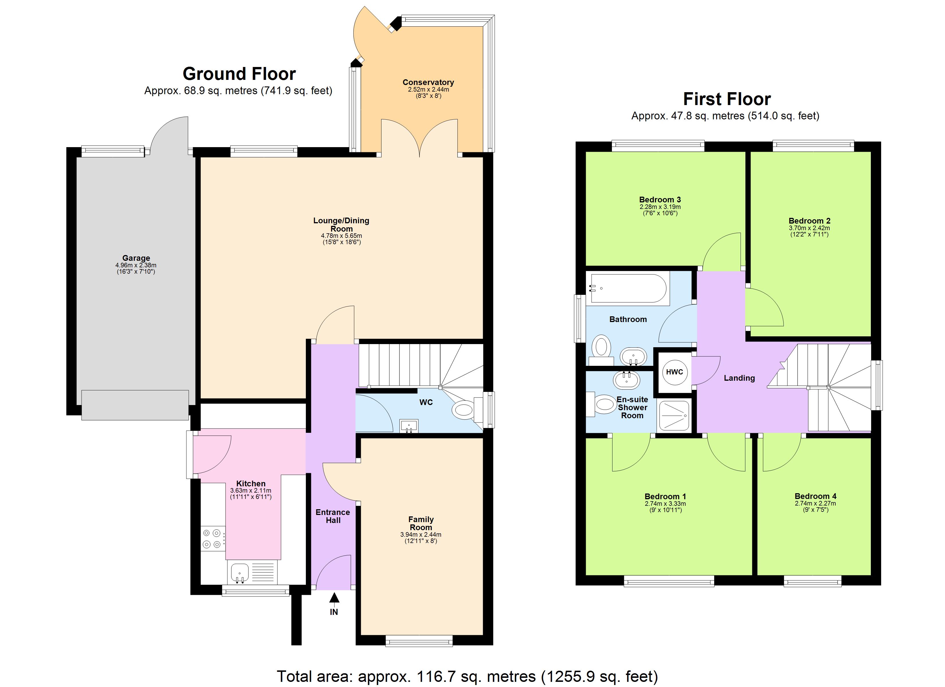 1, Marwood Close, Hertfordshire floorplan