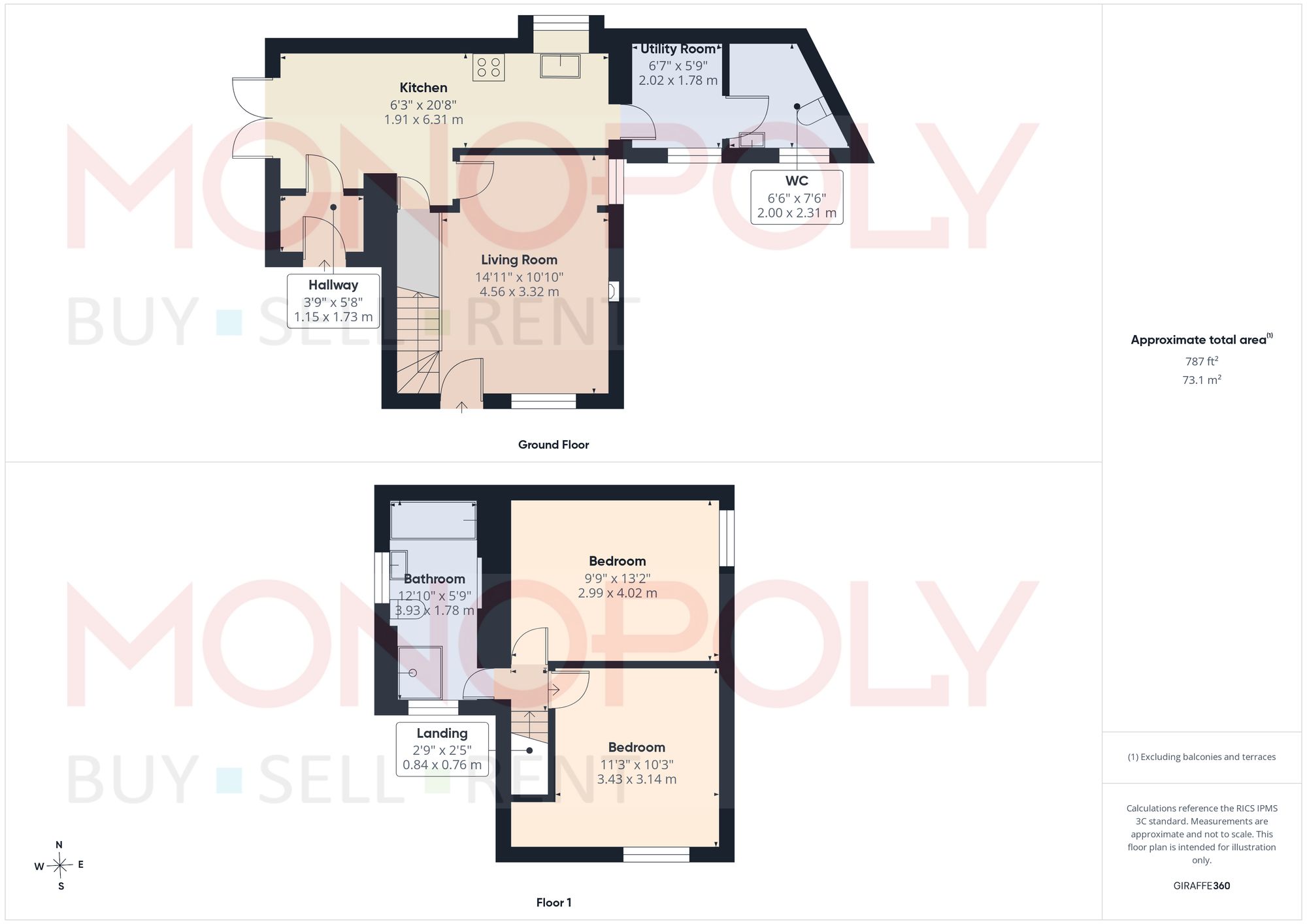 66 Stryt Issa, Wrexham floorplan