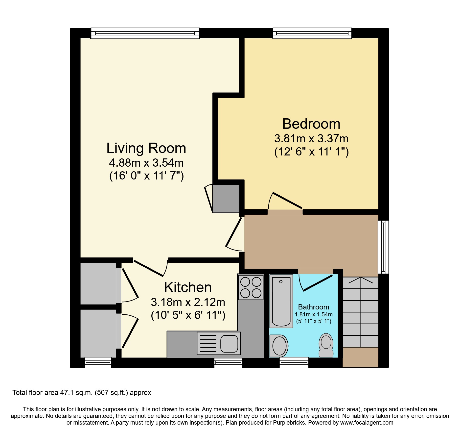 Crow Wood Road, Glasgow G69, 1 bedroom flat for sale 61730463