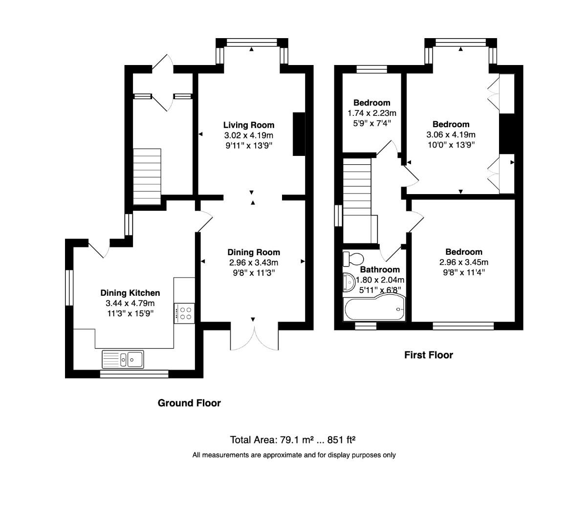 3, Dragon Road, Leeds floorplan