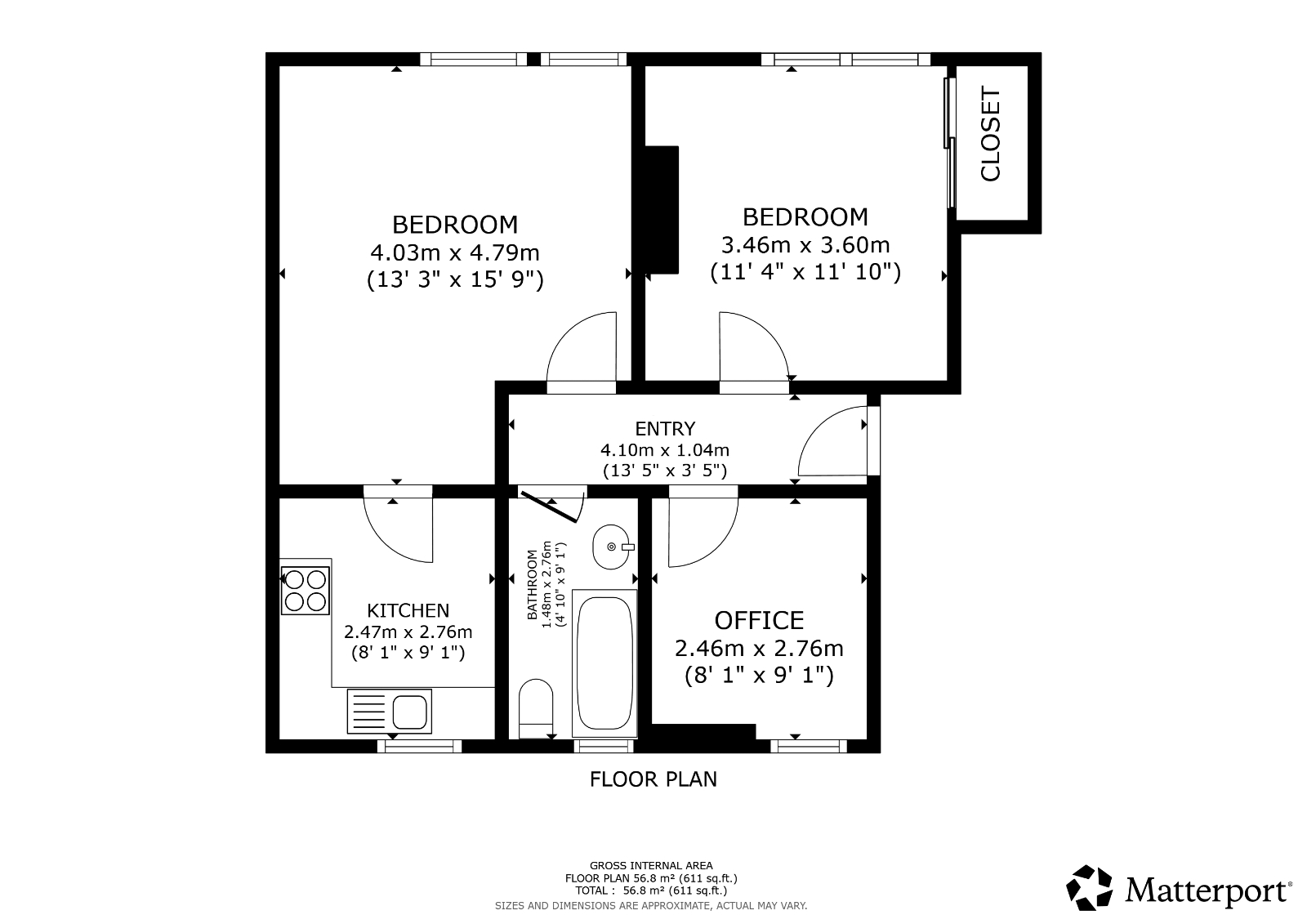 55C,, Bannockburn Road, Stirling floorplan