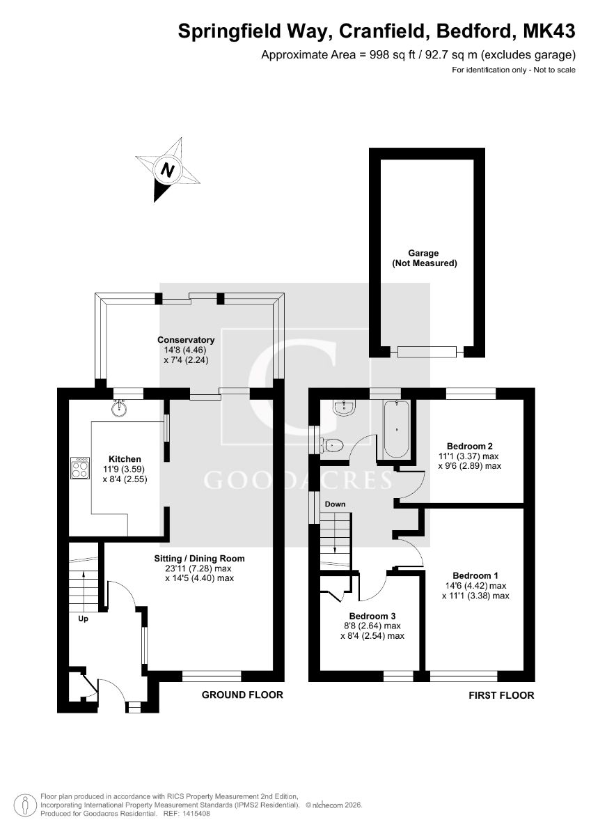 37 Springfield Way, Bedford floorplan