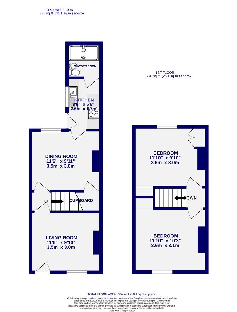 56, Ratcliffe Street, York floorplan