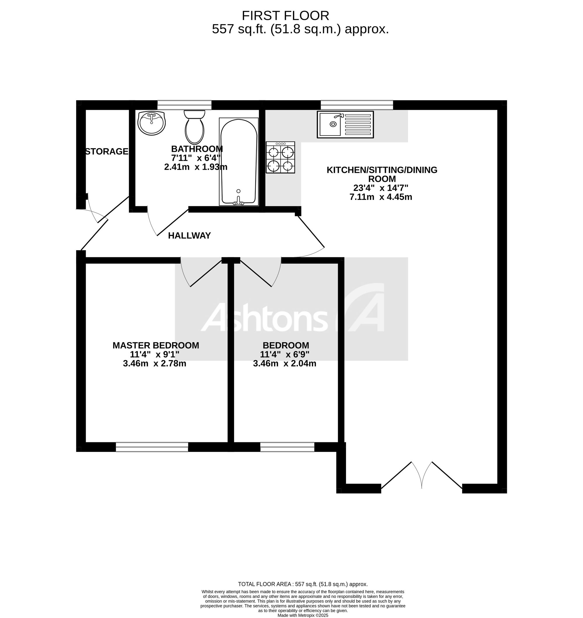 58, Lowther Crescent, Grange Park floorplan