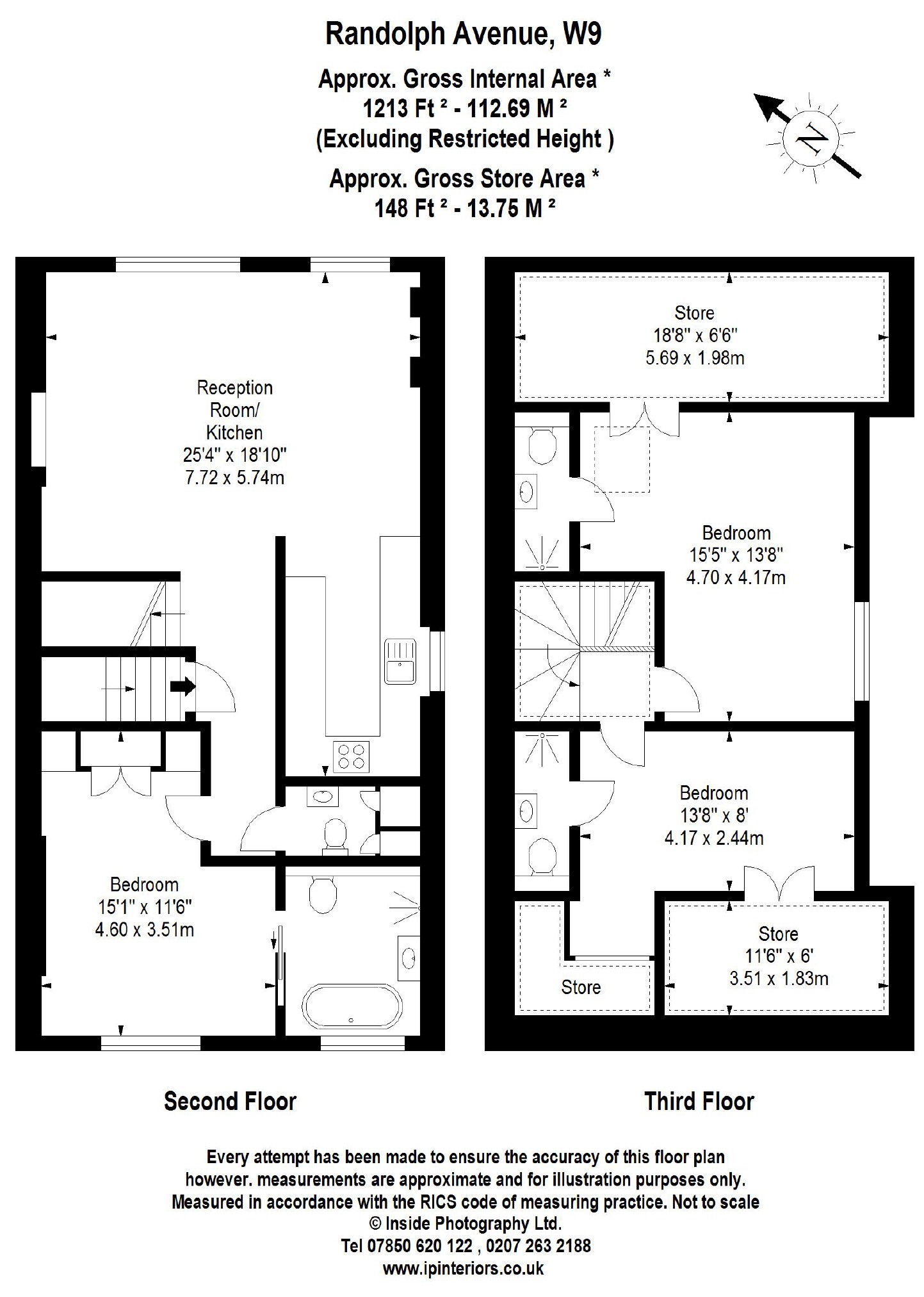 3 Bedrooms Flat to rent in Randolph Avenue, Maida Vale W9