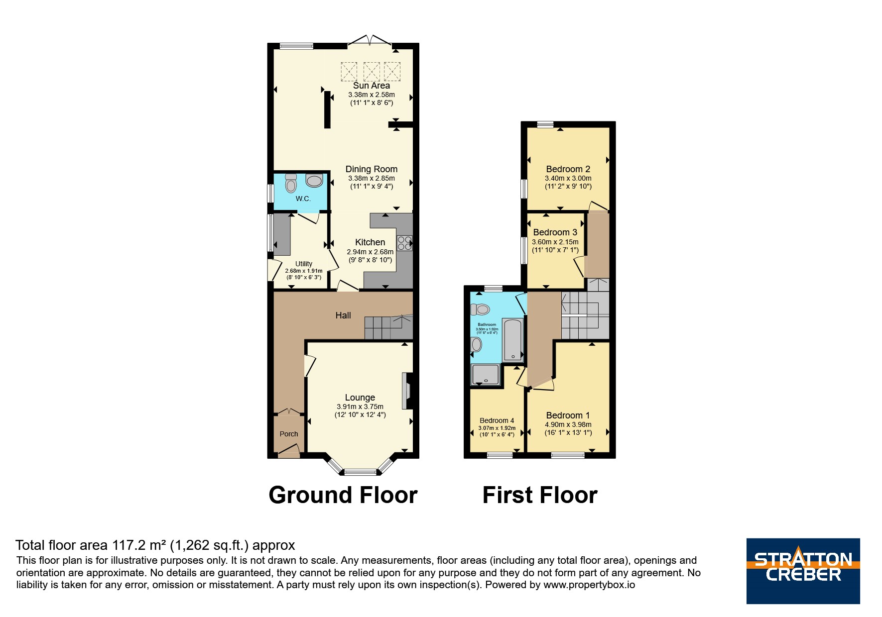 12, Coach Lane, Cornwall floorplan
