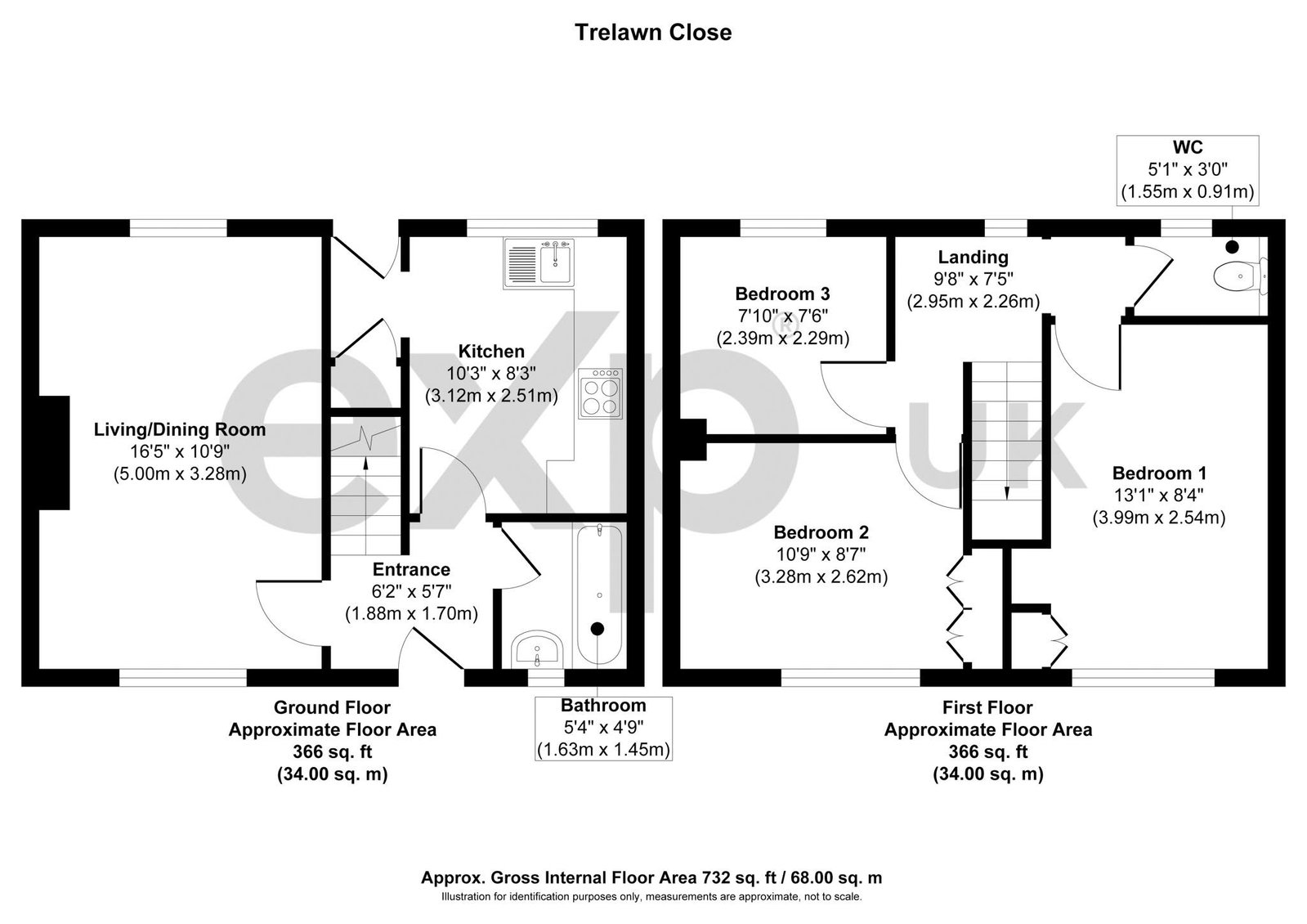 3, Trelawn Close, Nottingham floorplan