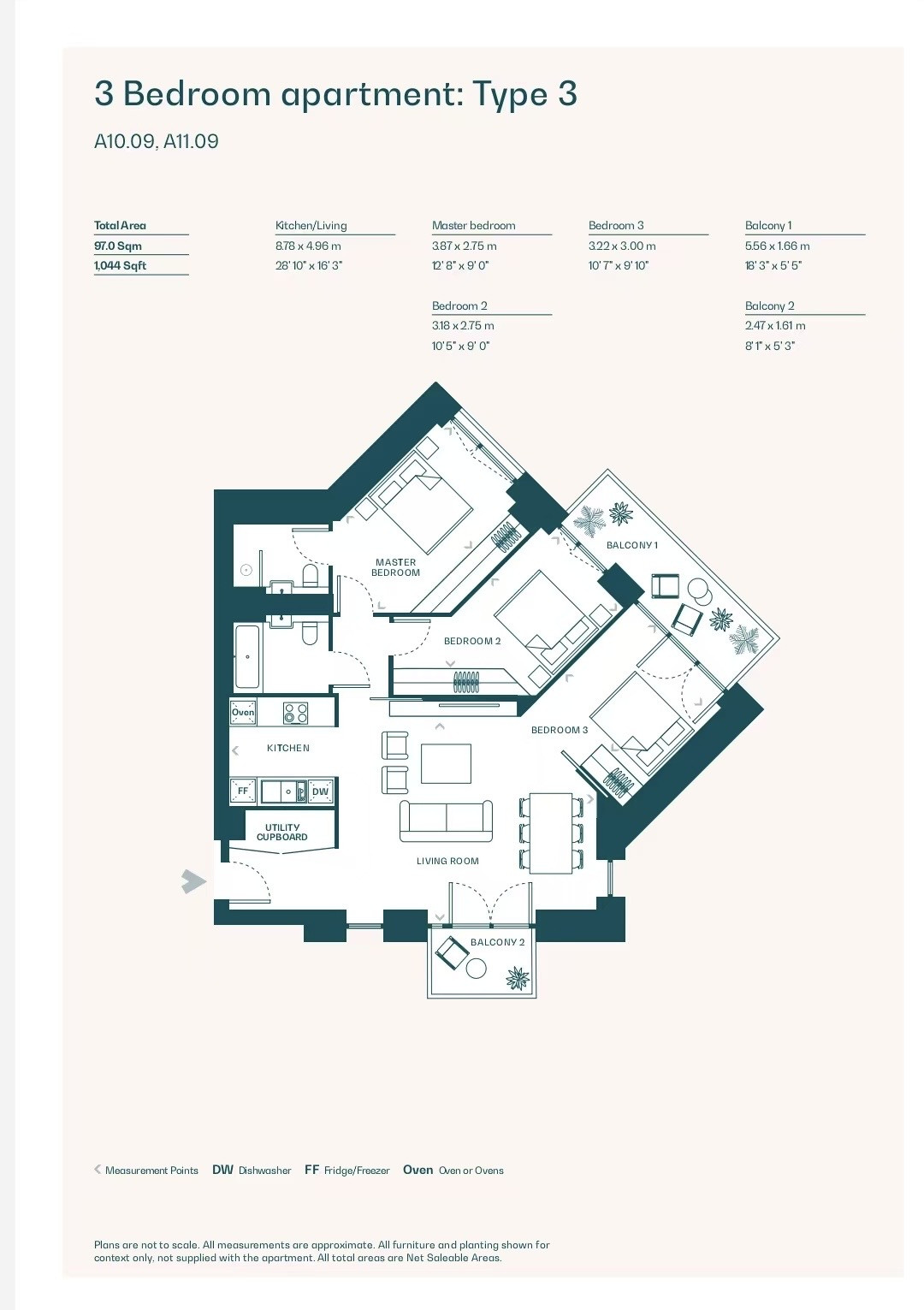 Flat A1009 Capella,, Capella, London floorplan