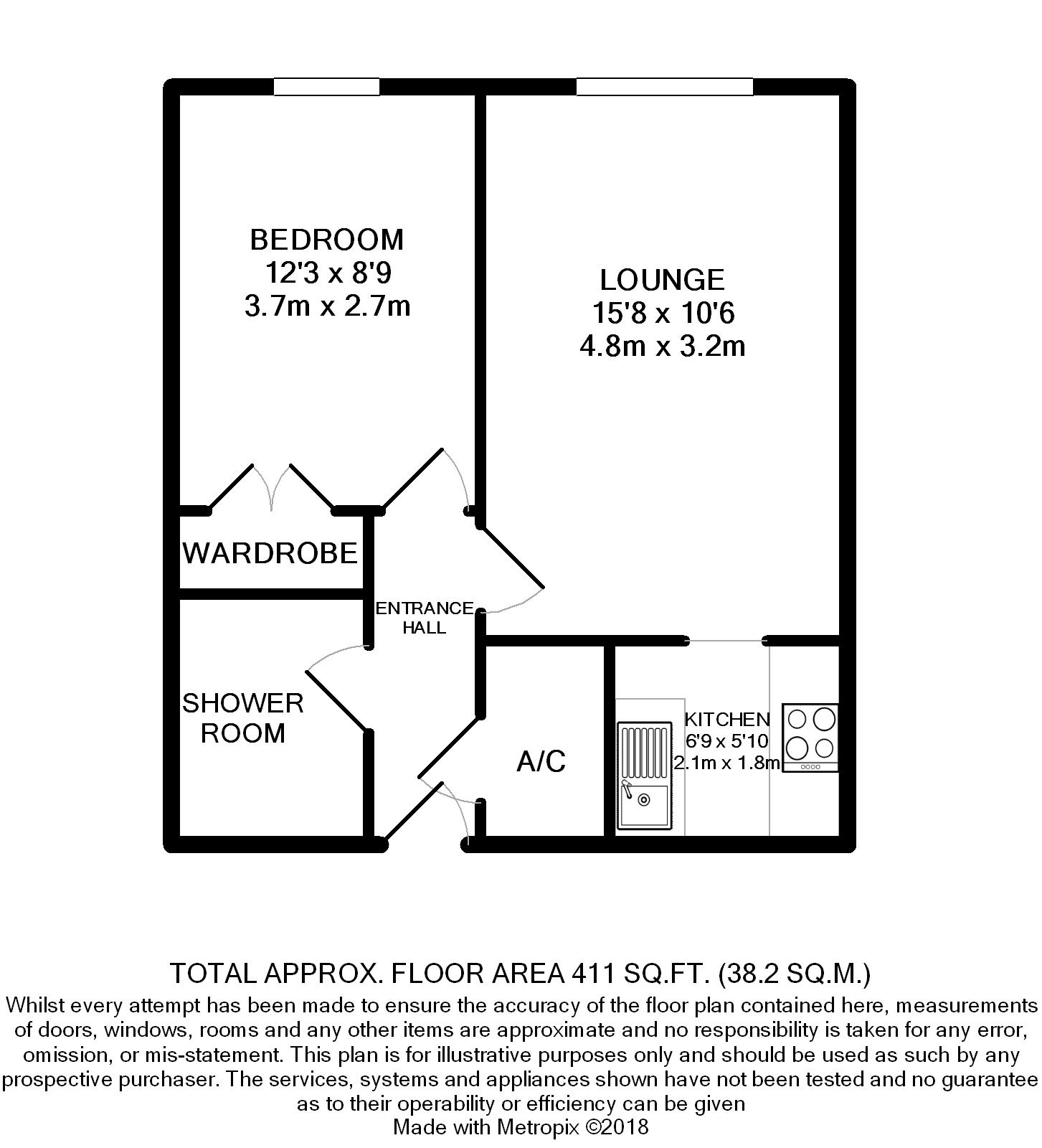 Flat 33,, Ryan Court, Blandford Forum floorplan