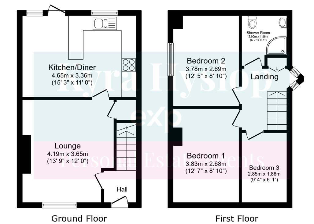 13, Vaughan Rise, Exeter floorplan