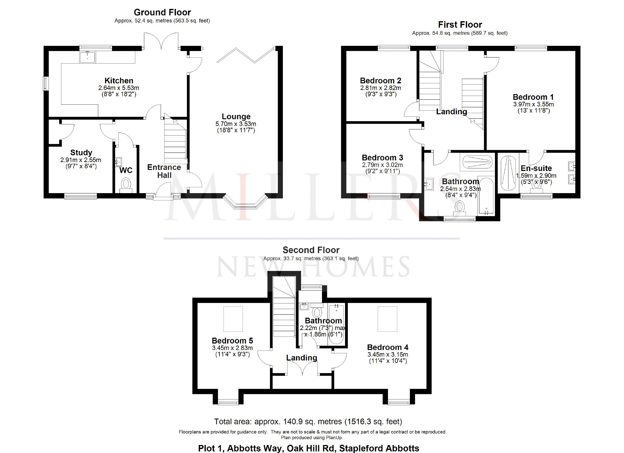 5 Bedrooms Detached house for sale in Abbotts Way Oak Hill Road, Stapleford Abbotts, Essex RM4