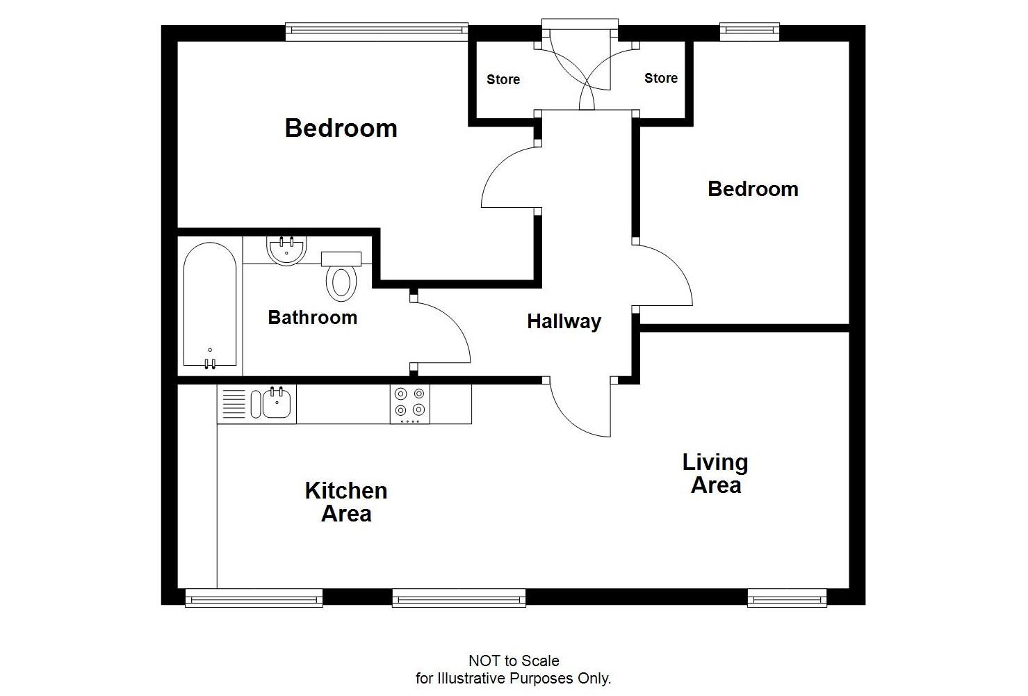 Apartment 1, 80, St. Marys Row, Birmingham floorplan