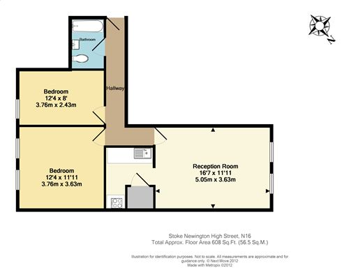 2 Bedrooms Flat to rent in Stoke Newington High Street, London N16