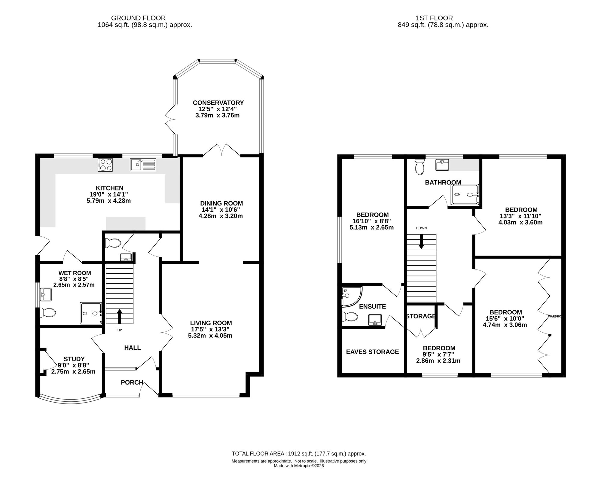 9 Woodland Close, Macclesfield floorplan