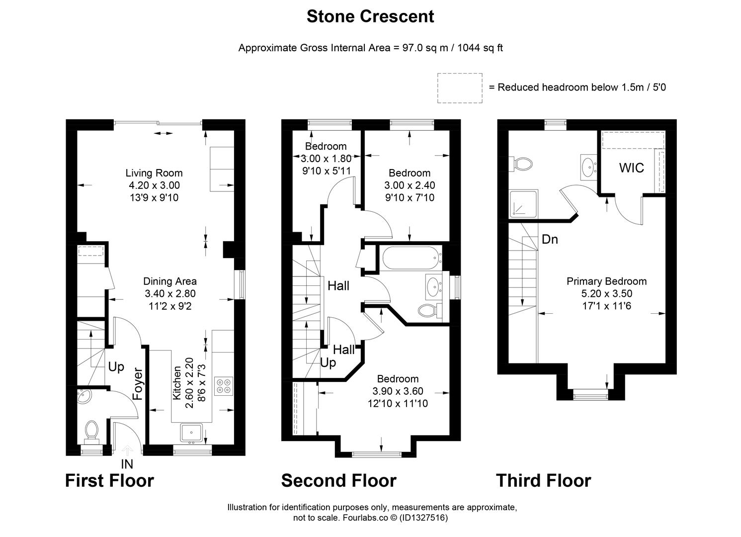 19, Stone Crescent, Cheltenham floorplan