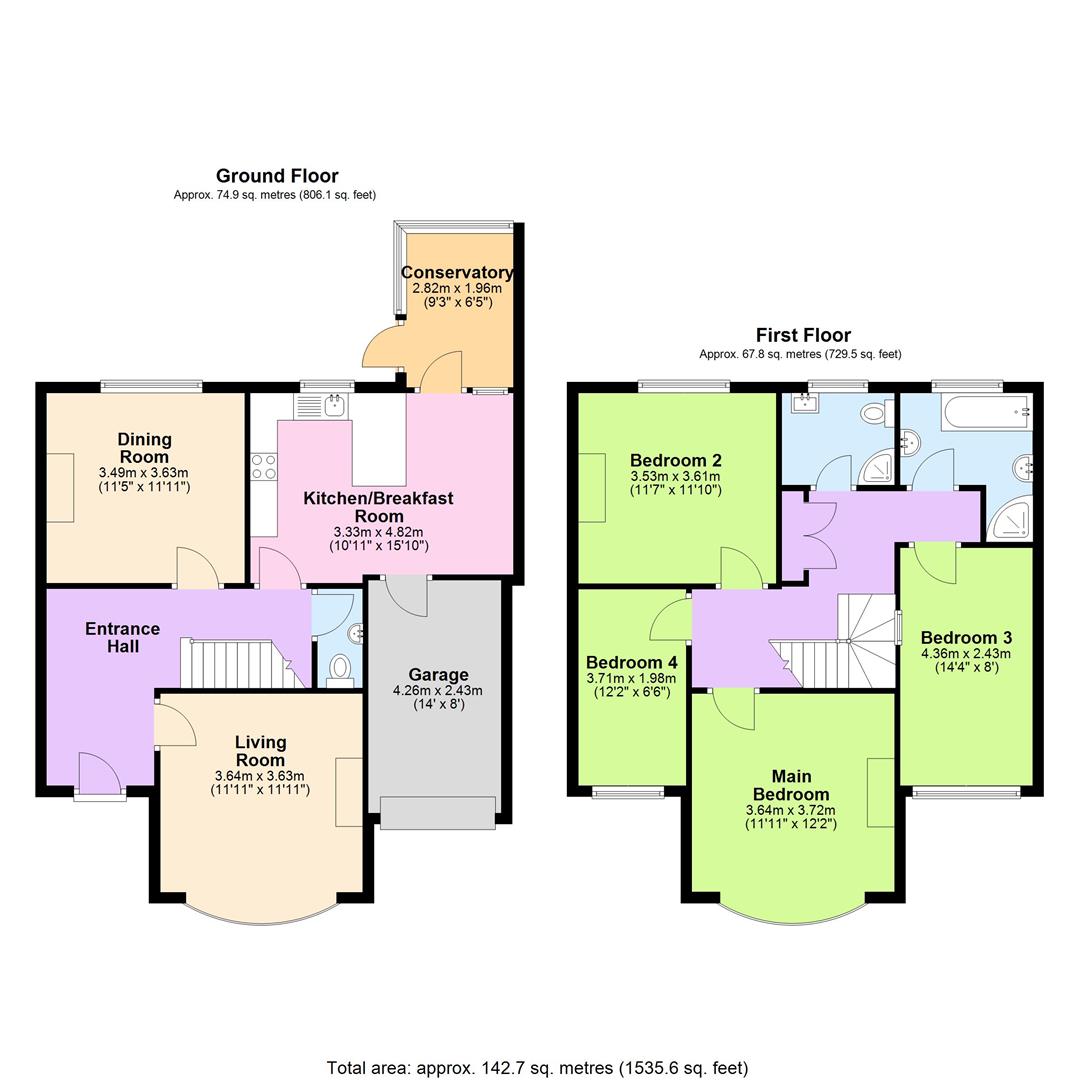 91, Hempstead Road, Kings Langley floorplan