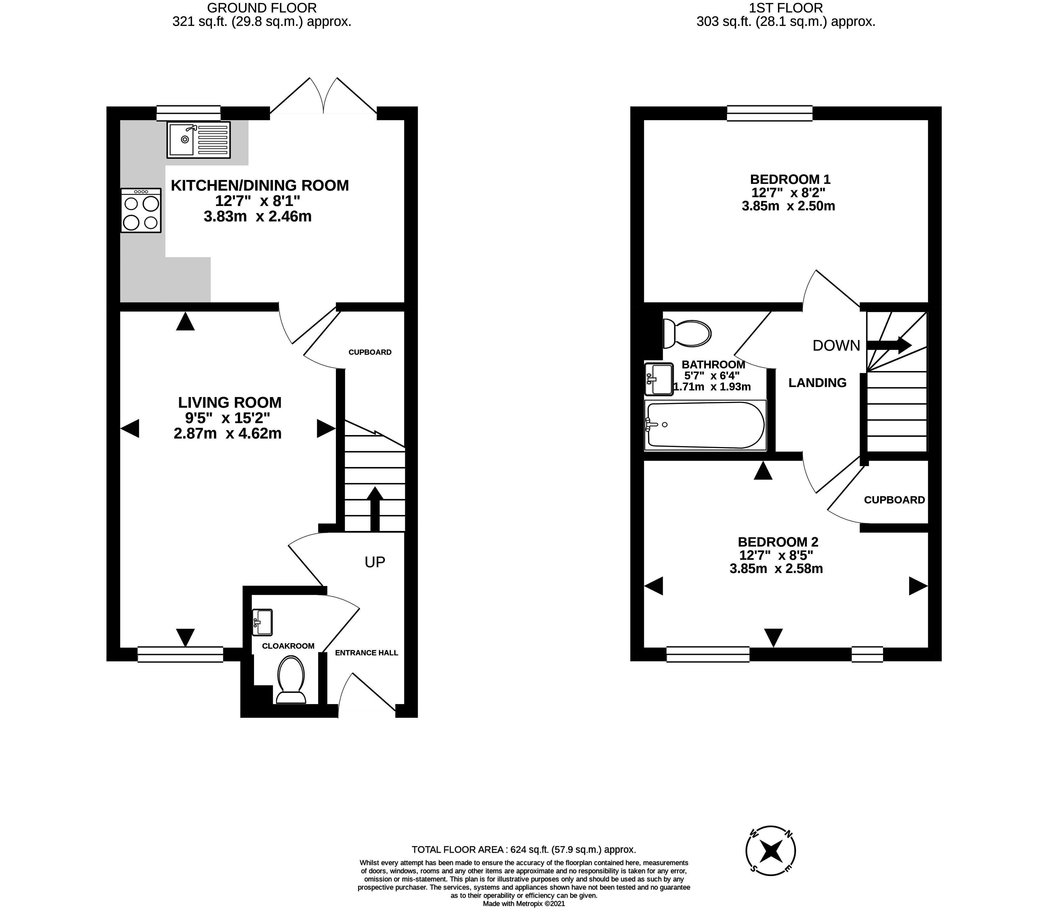 65, Tillhouse Road, Exeter floorplan