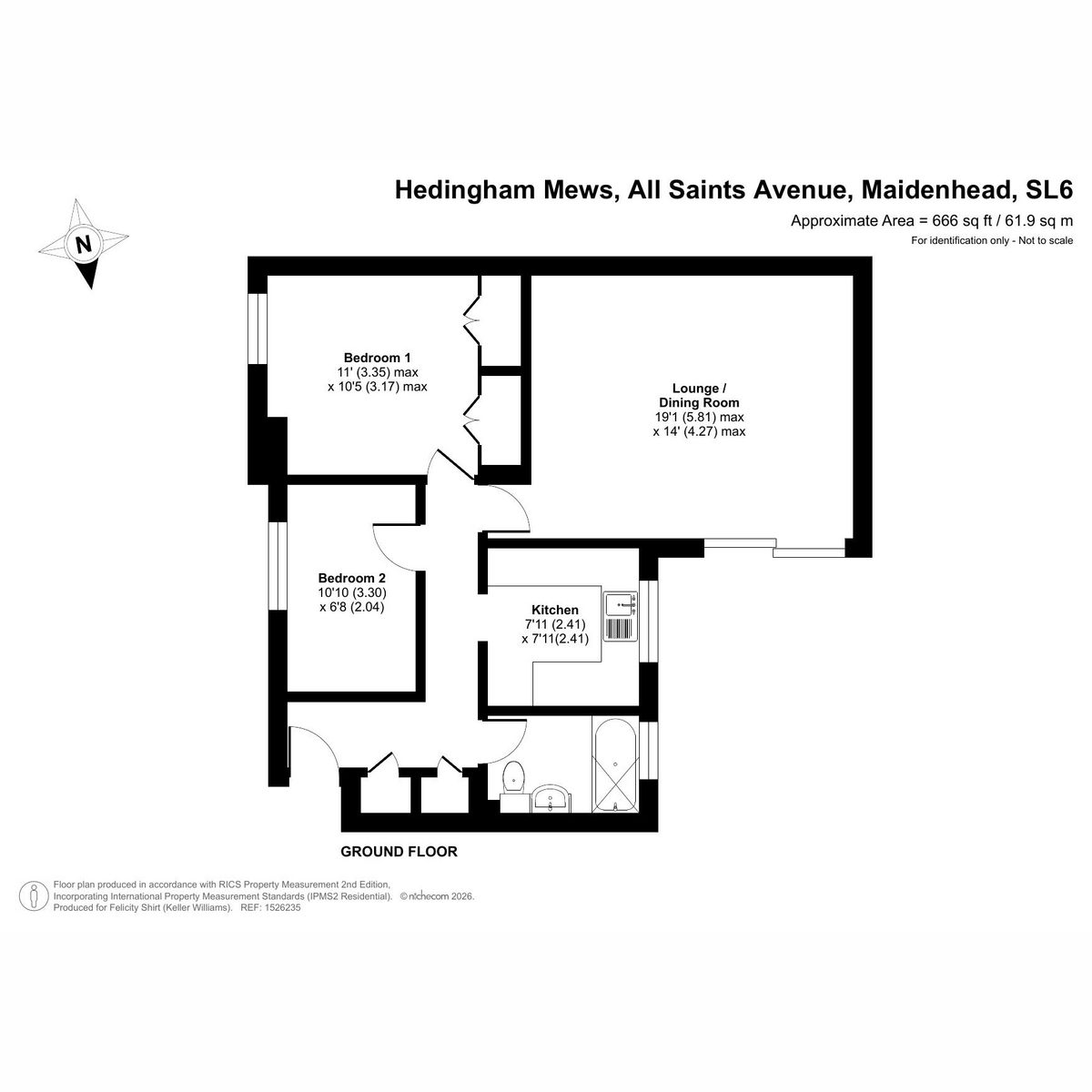 Hedingham Mews, Maidenhead floorplan