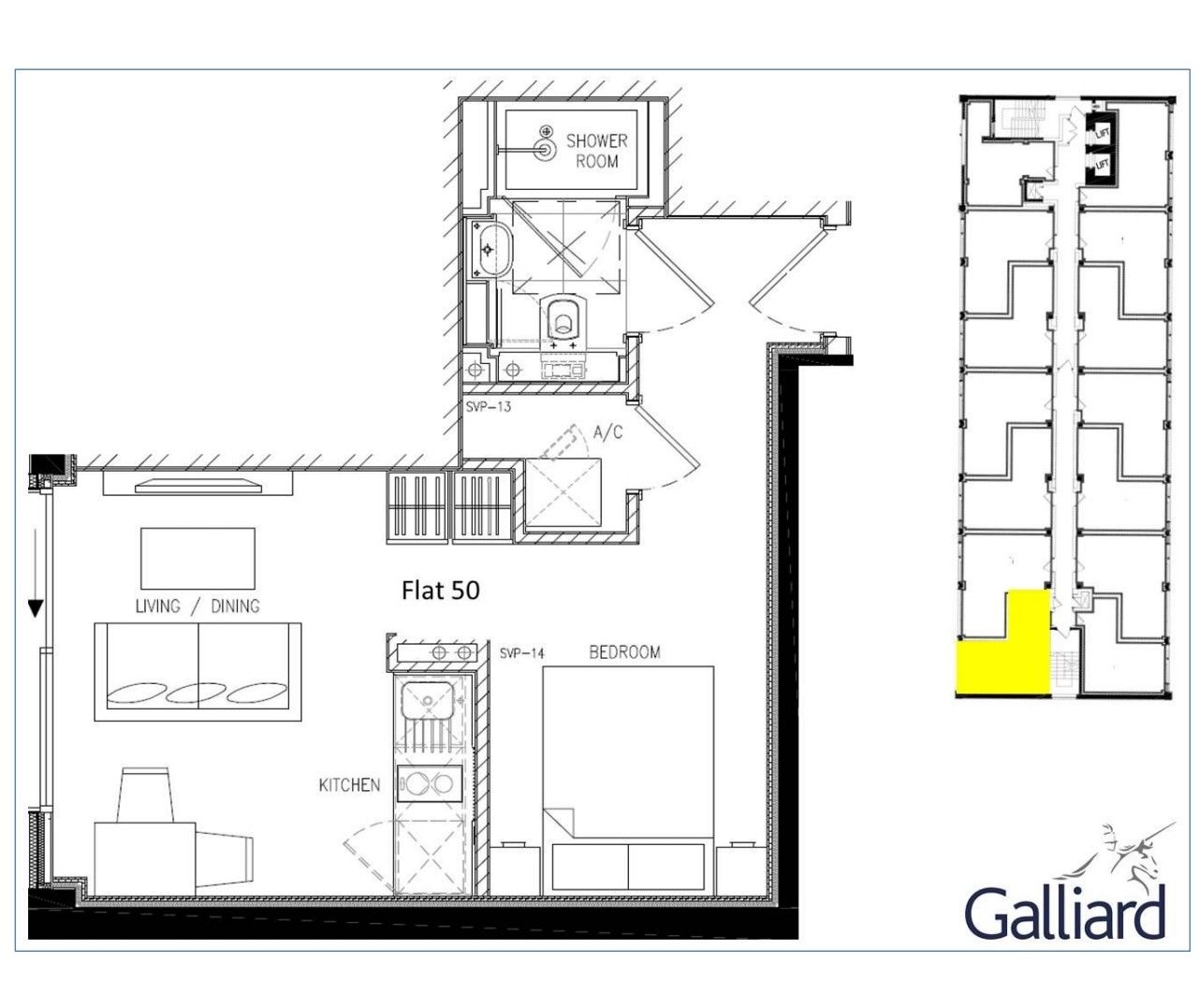 Trident House, 76,Flat 50, Station Road, Hayes floorplan