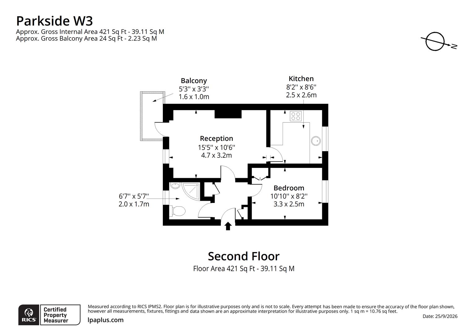 36, Parkside, East Acton Lane, Acton floorplan