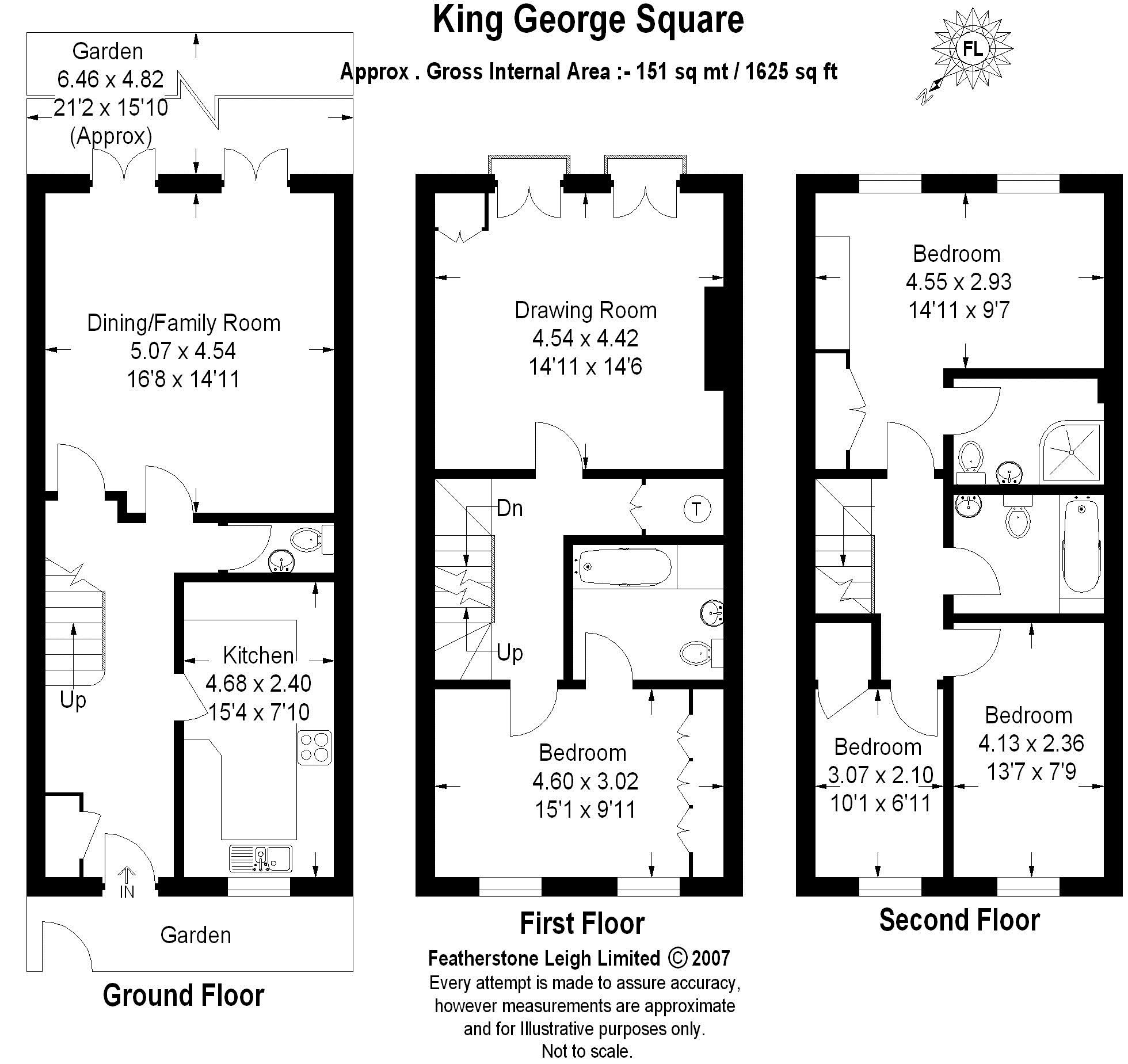 4 Bedrooms  to rent in King George Square, Richmond TW10