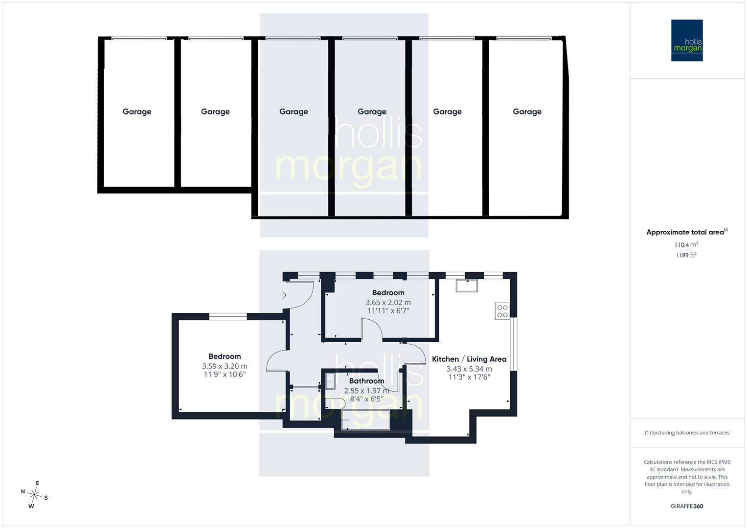 Coach House + 6 Garages, 34 Arlington House, Bath Street, Bath floorplan