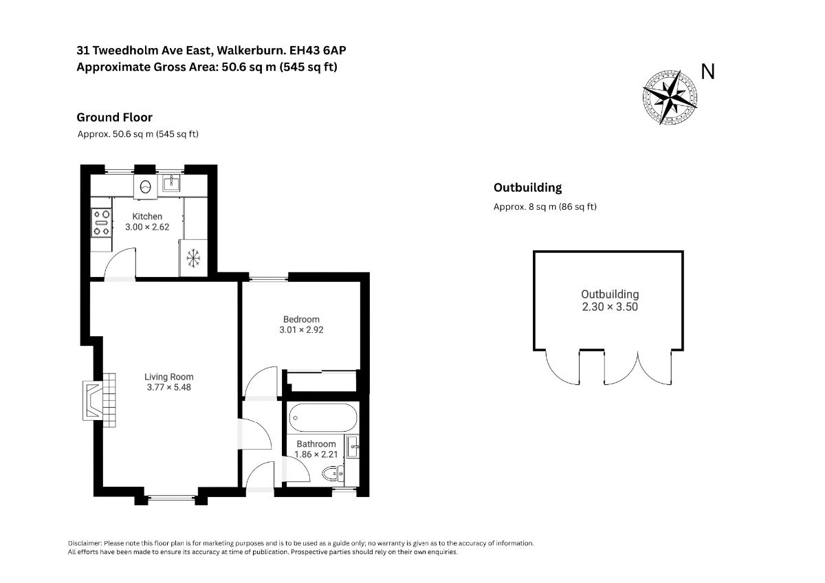 31 Tweedholm Avenue East, Walkerburn floorplan