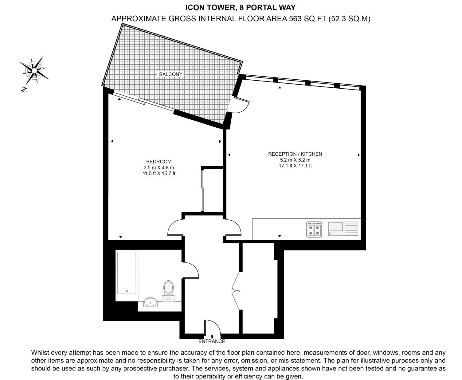 One West Point, Portal West, Acton W3, 1 bedroom flat to rent ...