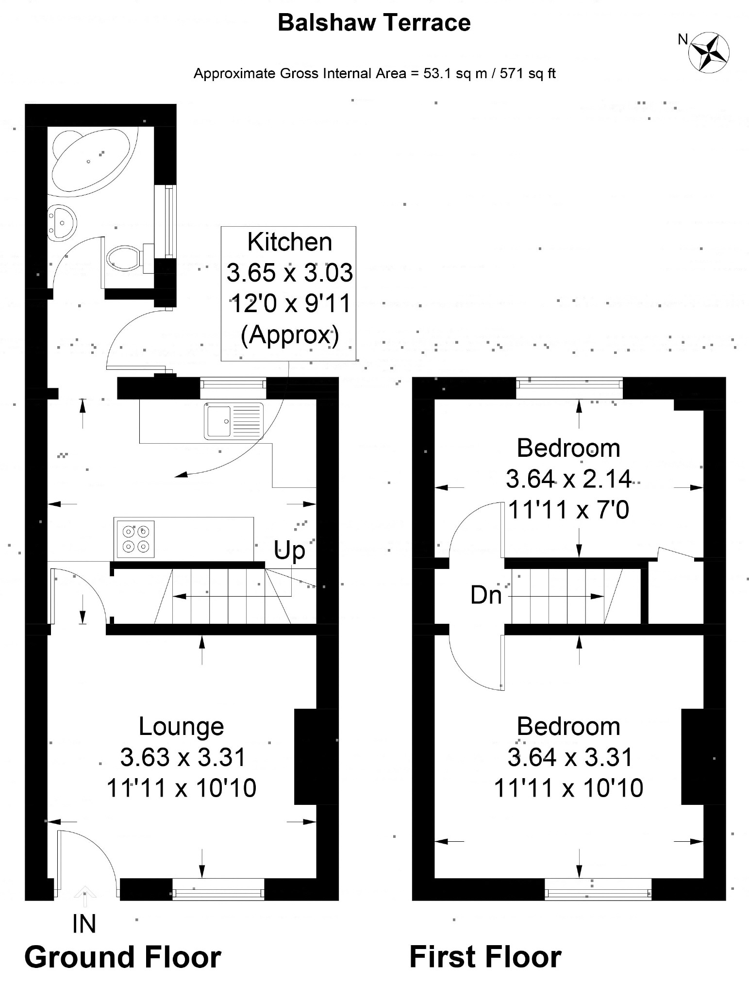 2 Bedrooms Terraced house for sale in Old Row, Marsden Street, Kirkham, Preston PR4