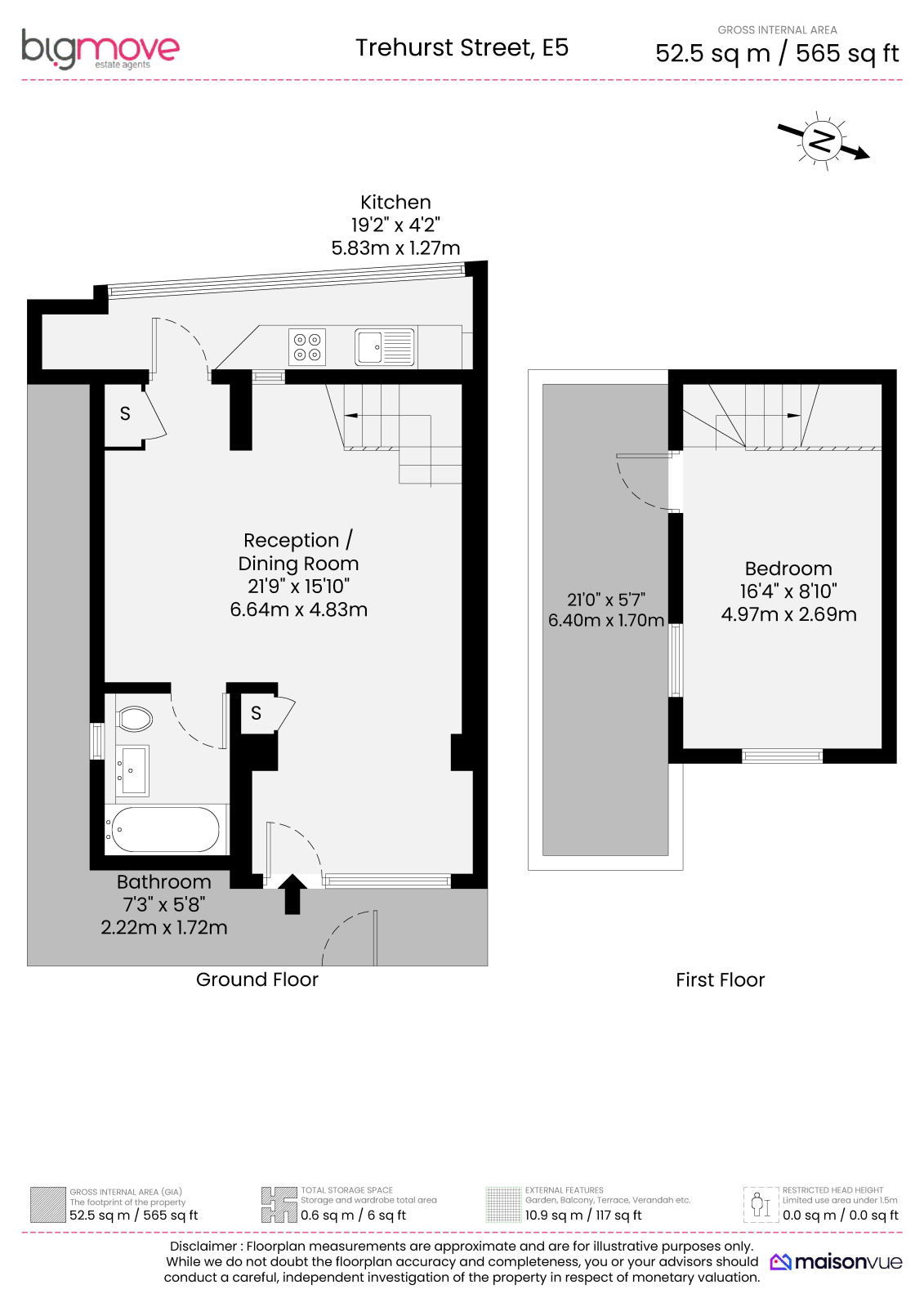 2b Trehurst Street, Hackney floorplan