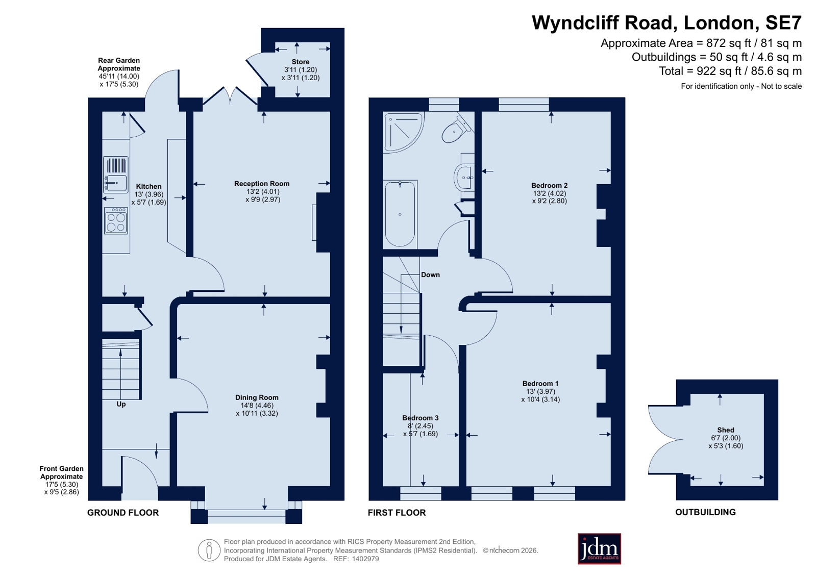 15, Wyndcliff Road, London floorplan