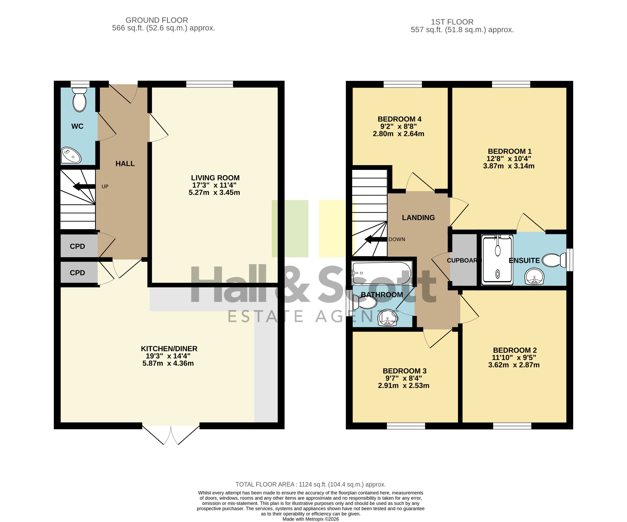 100 Butts Close, Ottery St Mary floorplan