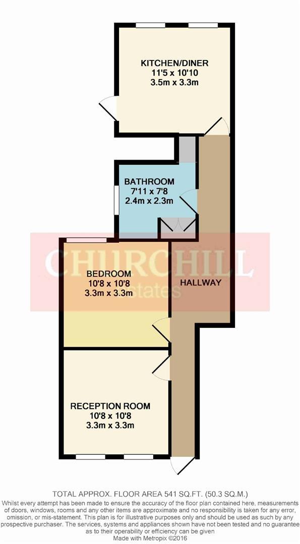 137, Blyth Road, London floorplan