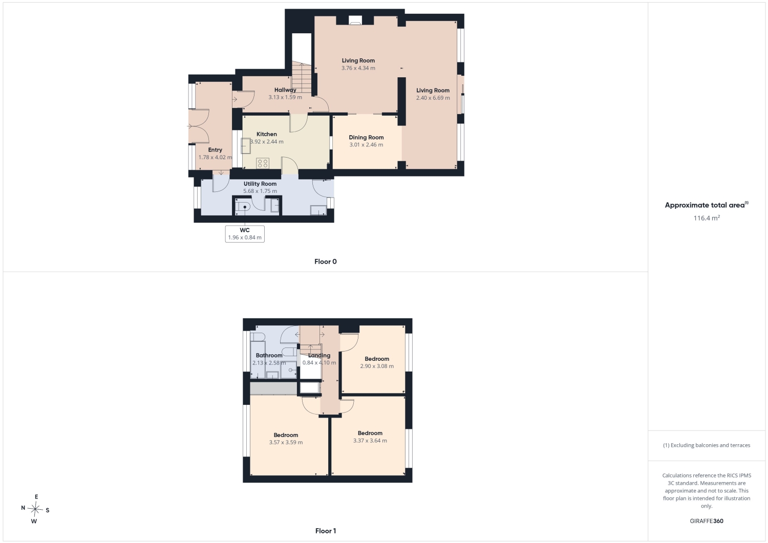 9, Worcester Drive, Sheffield floorplan
