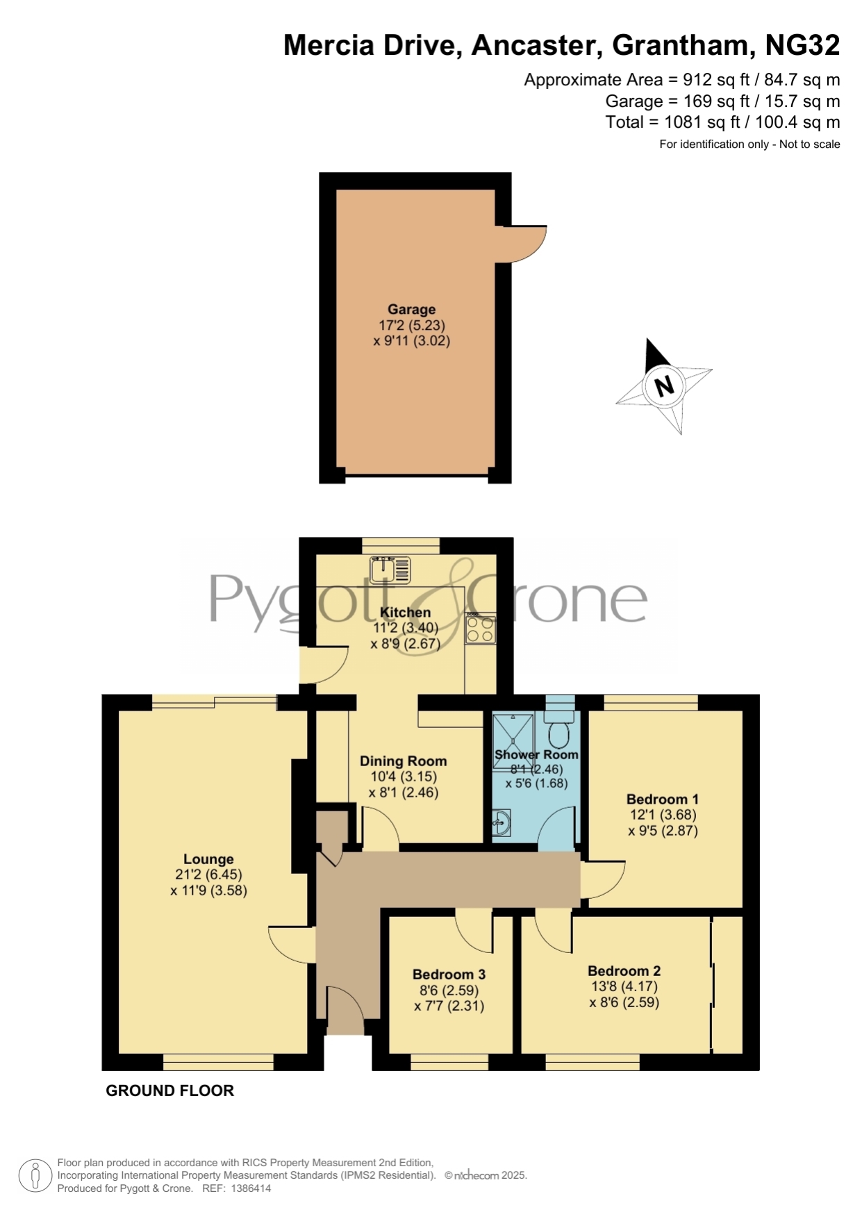 21, Mercia Drive, Grantham floorplan